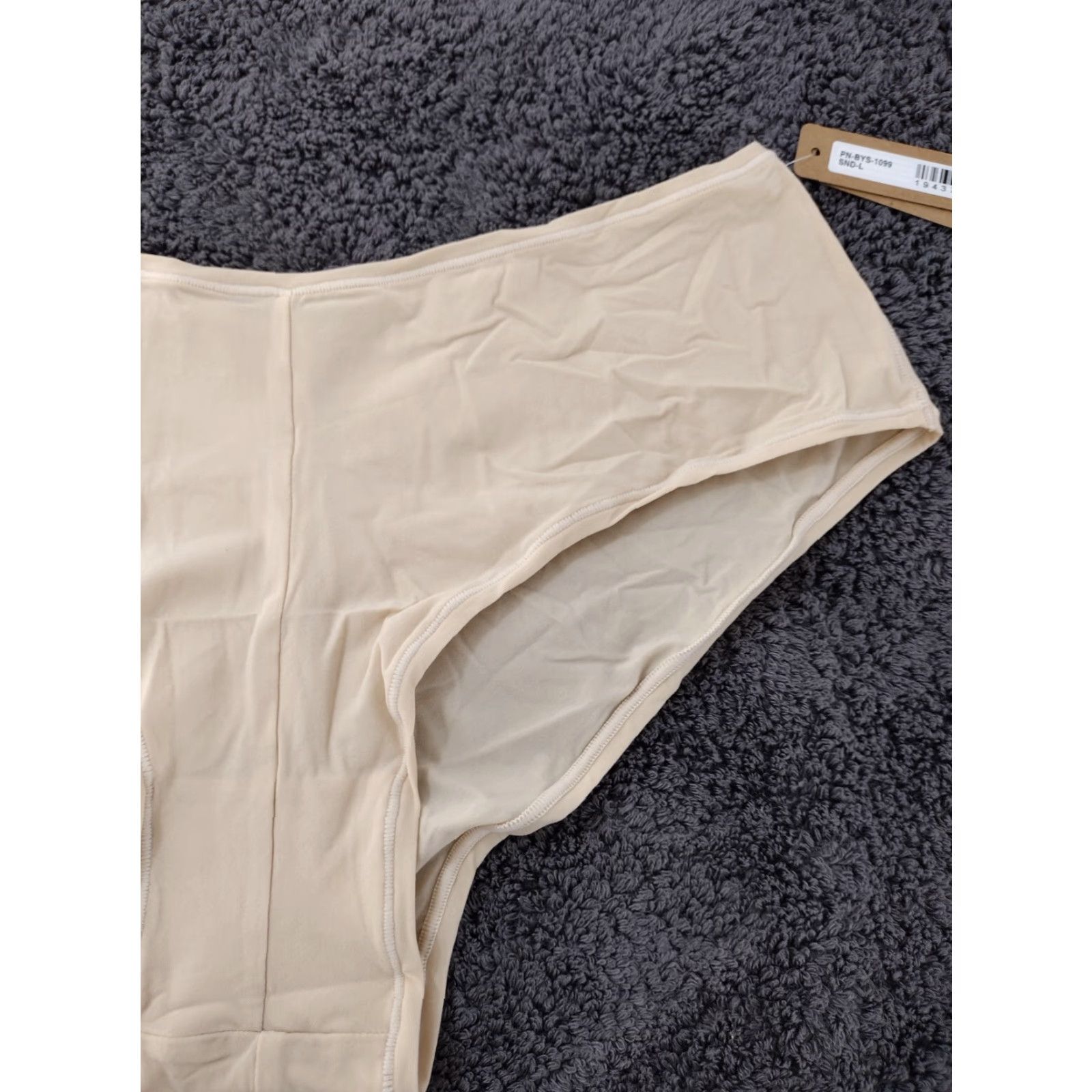 SKIMS SKIMS Women's Hipster Panties Sand L Vshape Mid Rise Opague Lightweight Blended Polyamide Size ONE SIZE - 7 Thumbnail