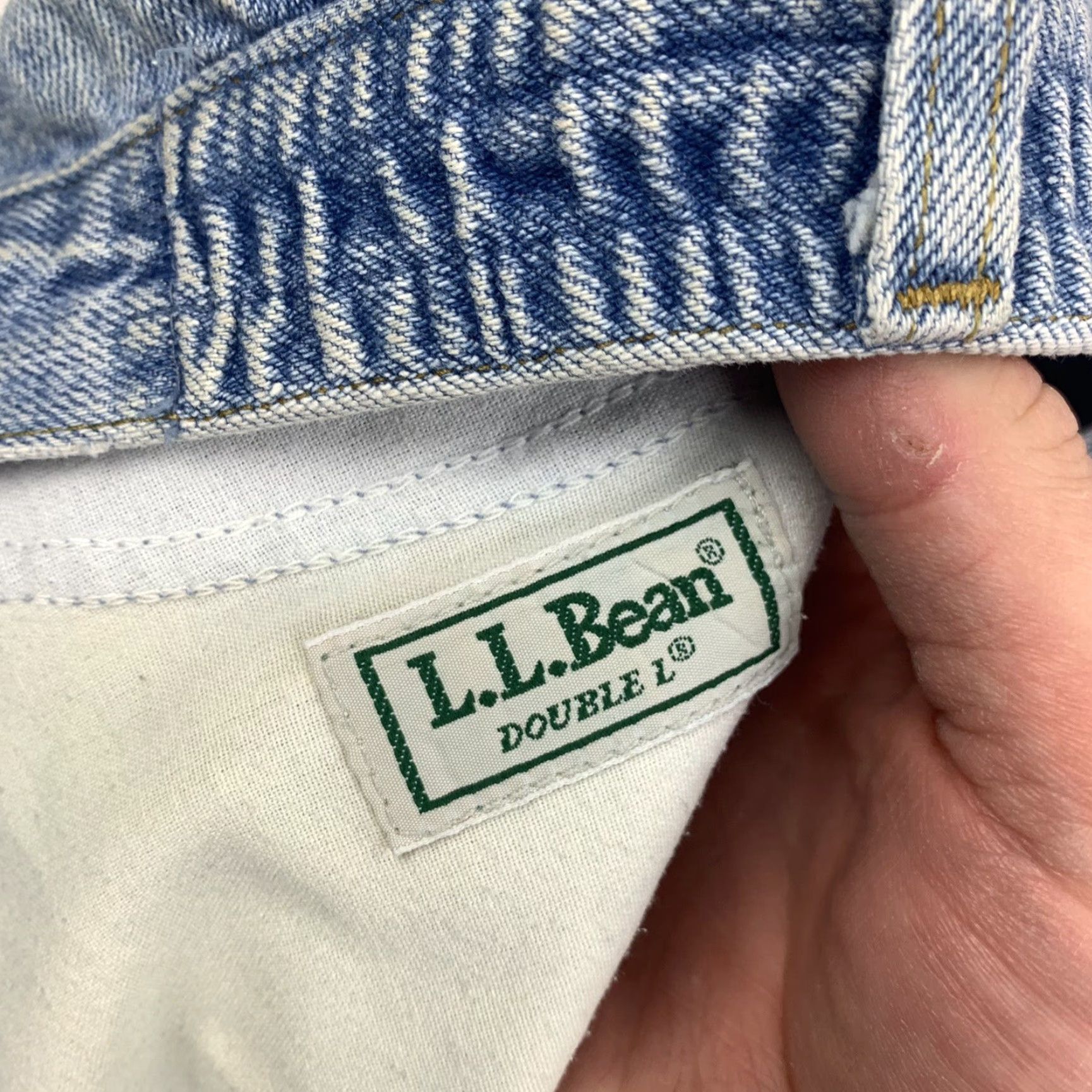 Vintage VINTAGE L.L. Bean Double L Jeans Men Relaxed Fit 38 Blue Straight Inseam 29 90s Outdoor Size US 38 / EU 54 - 5 Thumbnail