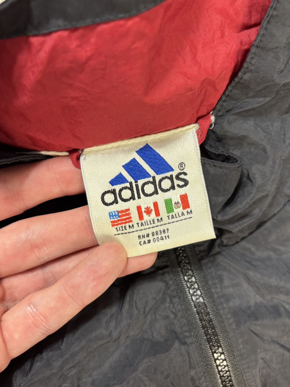 Adidas × Vintage Vintage Adidas Windbreaker 1990s Adidas Nylon Sports Coat Size US M / EU 48-50 / 2 - 5 Thumbnail