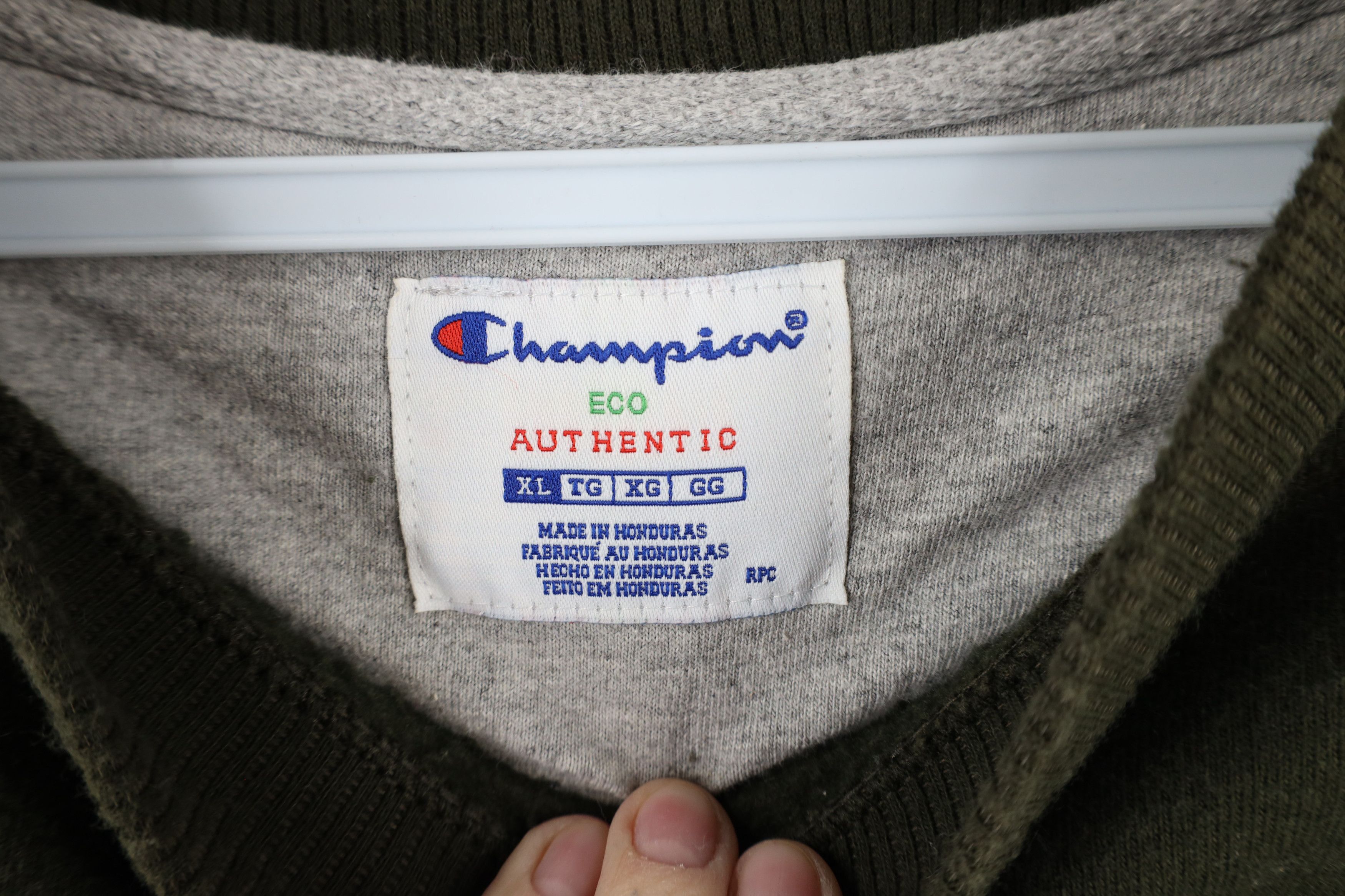 Champion × Vintage Vintage Champion Logo Crewneck Sweatshirt Hunter Green Size US XL / EU 56 / 4 - 5 Thumbnail