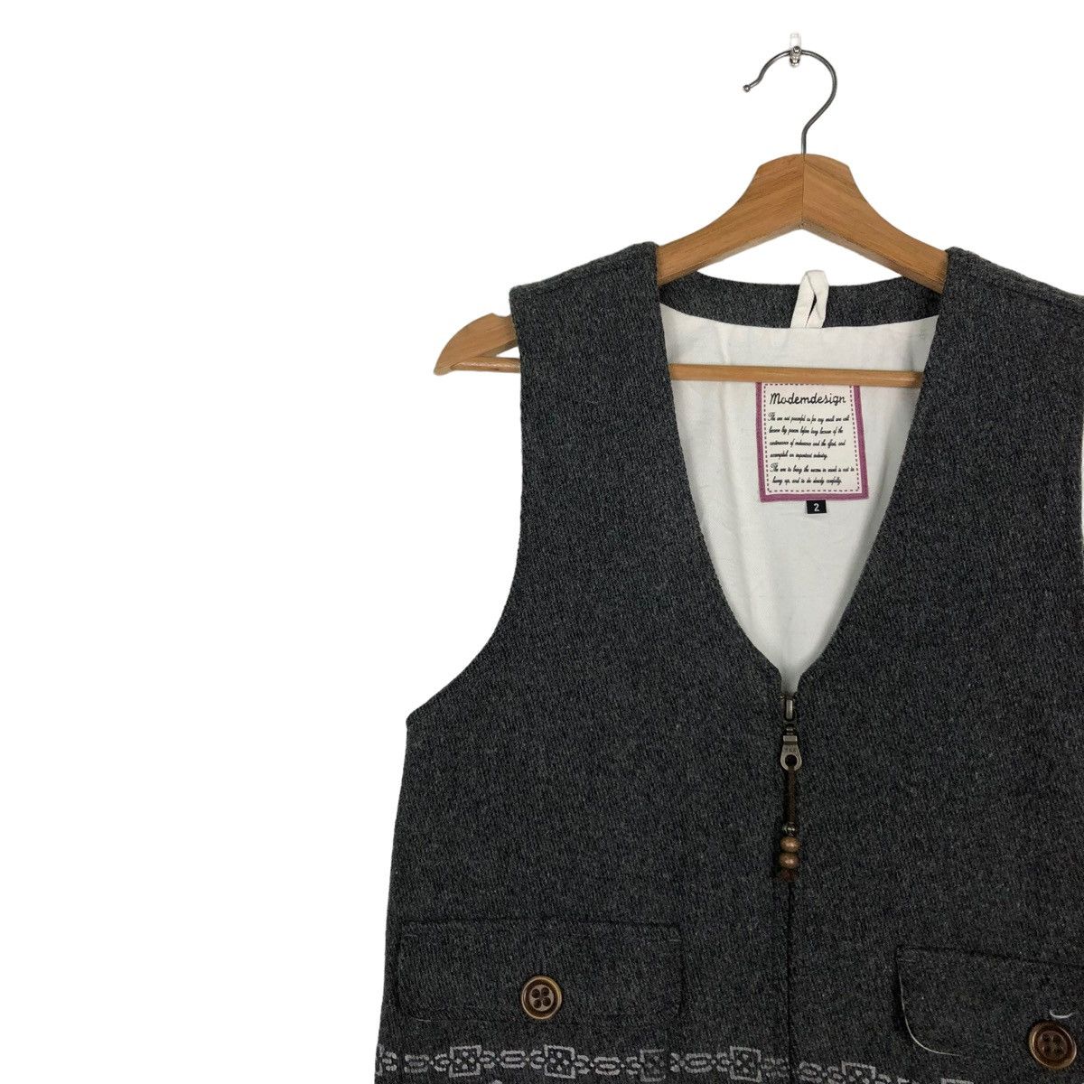 Japanese Brand 🔥VINTAGE MODEM DESIGN VEST NAVAJO NATIVE ISSEY MIYAKE Size US M / EU 48-50 / 2 - 7 Thumbnail