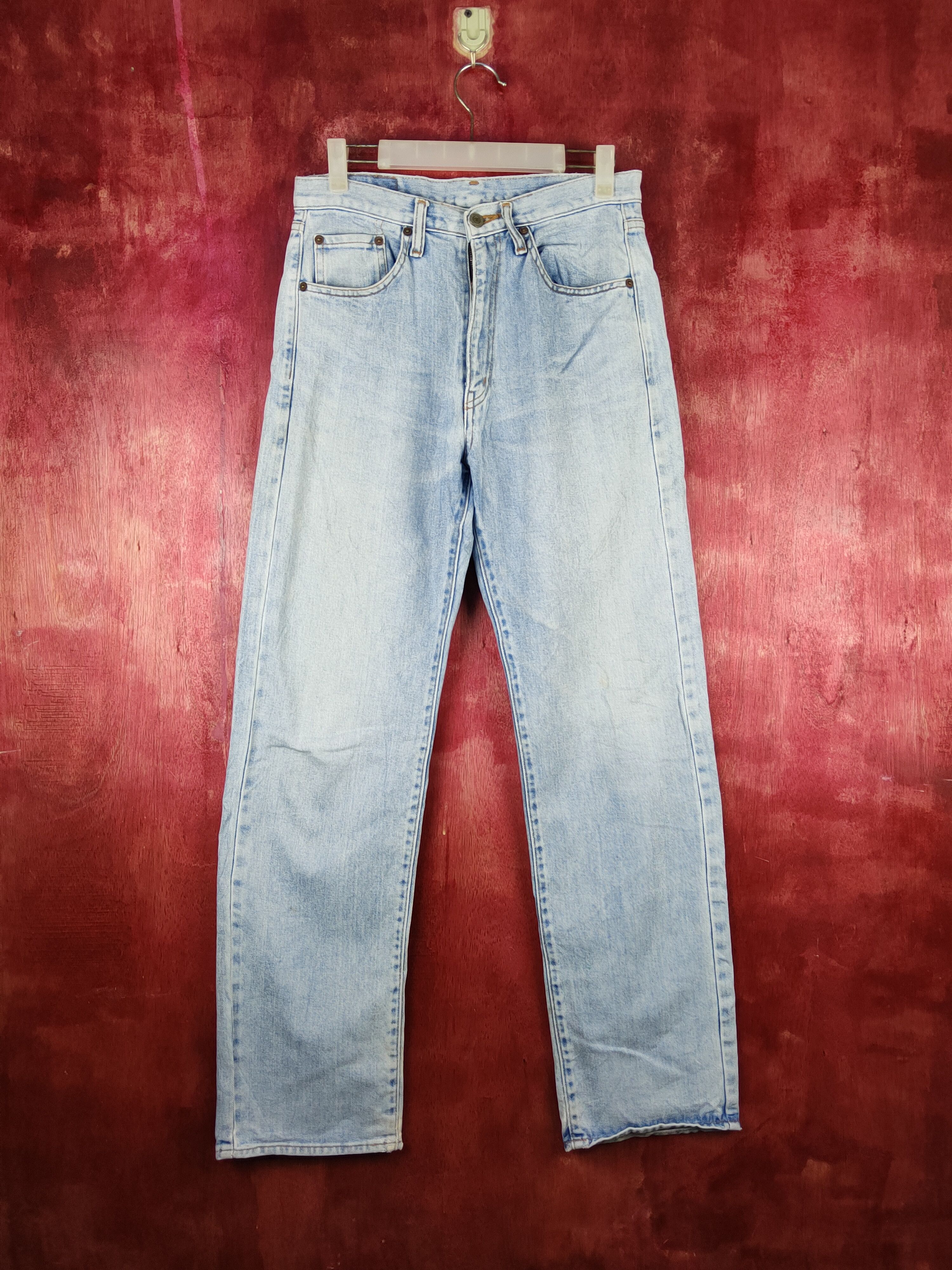 image of Villand Blue Faded Jeans Vintage Denim Pants S1584 in Blue Denim, Men's (Size 30)