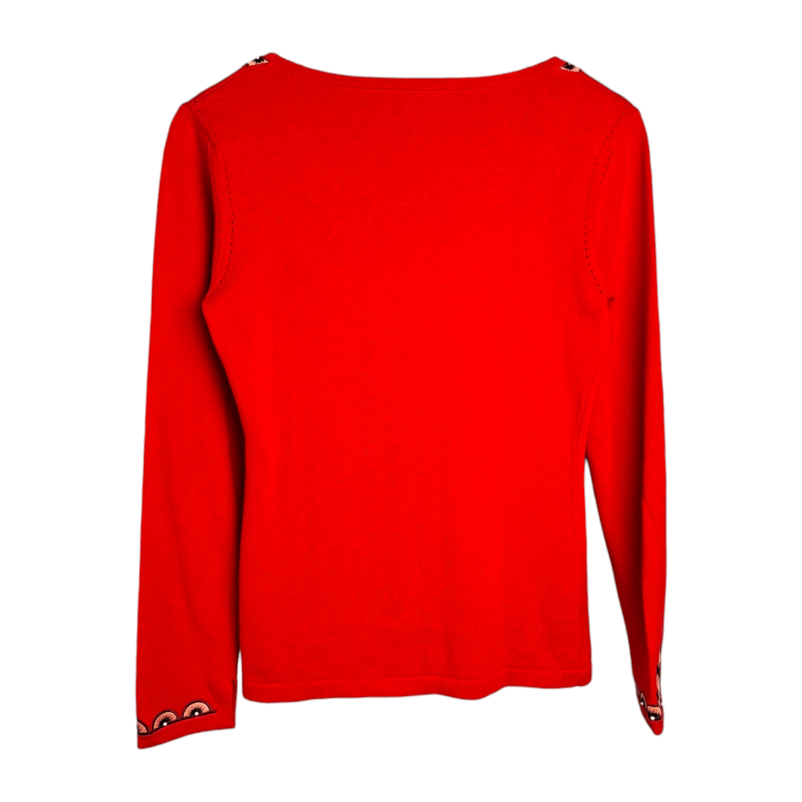 Shanghai Tang SHANGHAI TANG Cashmere Blend Sweater Embroidered Art Deco Size L / US 10 / IT 46 - 8 Thumbnail