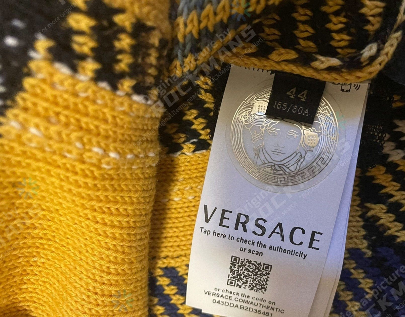 Versace Pullover girocollo motivo tartan sweaters Size 44/M