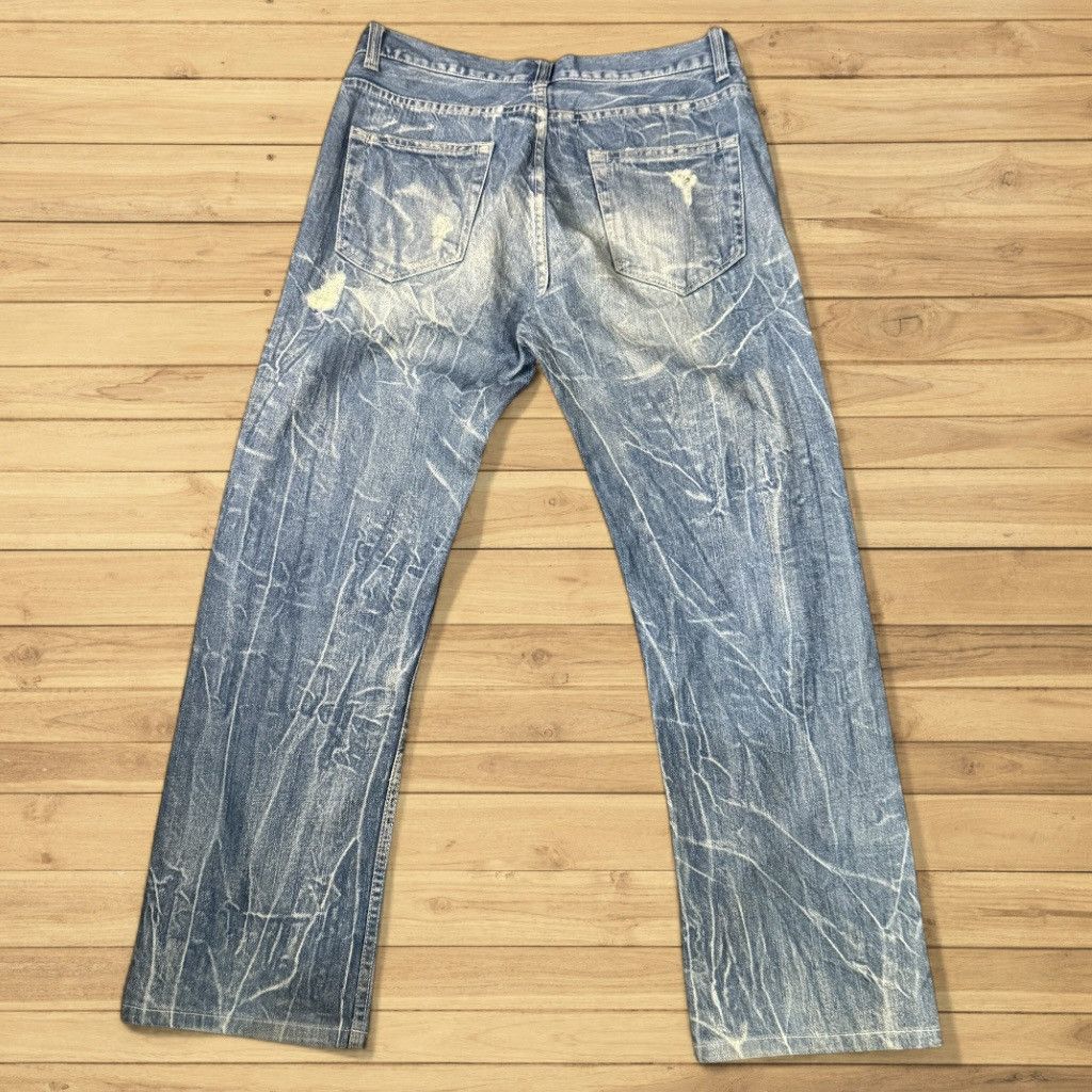 Le Grande Bleu (L.G.B.) 🔥🇯🇵 Archive y2k Nylaus Clothing Bootcut Whisker Denim Size US 34 / EU 50 - 2 Thumbnail