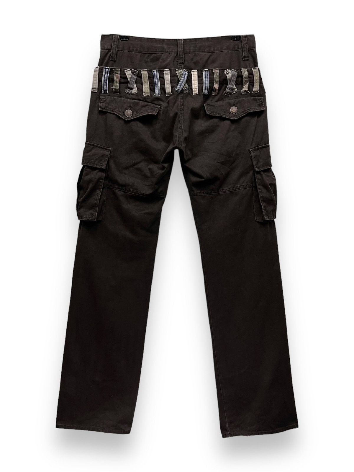 Japanese Brand DOMINATE Japanese Handcrafted Double Waist Bush Cargo Pants Size US 31 - 5 Thumbnail