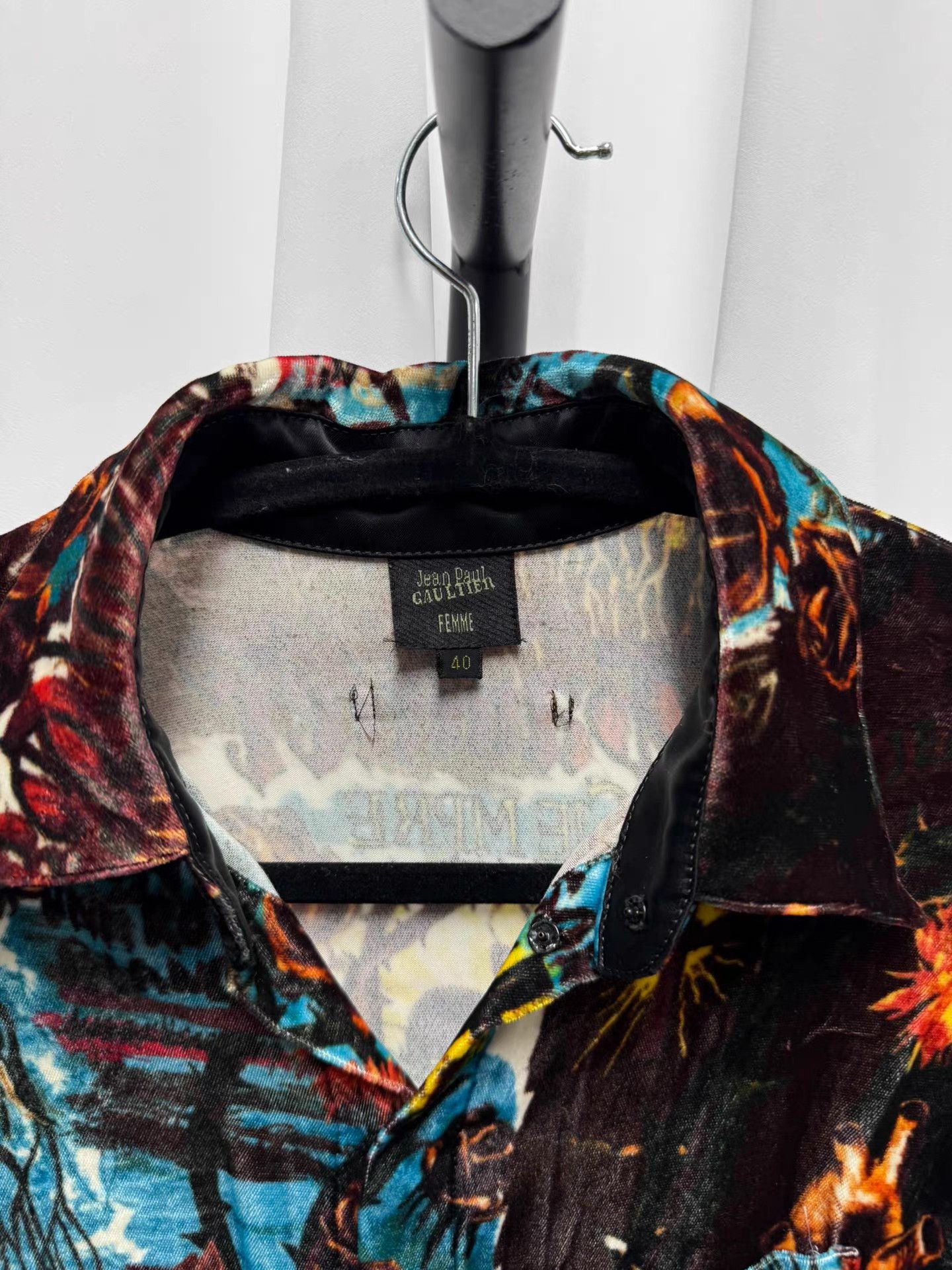 Jean Paul Gaultier Jean Paul Gaultier Velvet Shirt K20 Size US XXS / EU 40 - 3 Thumbnail