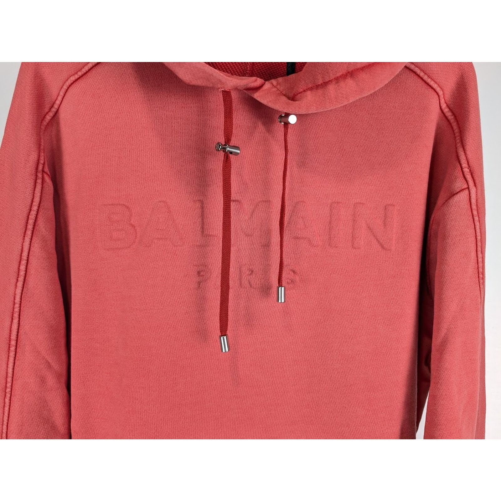 Balmain o1rshd1 Pullover Hoodie in Red Size US M / EU 48-50 / 2 - 4 Thumbnail