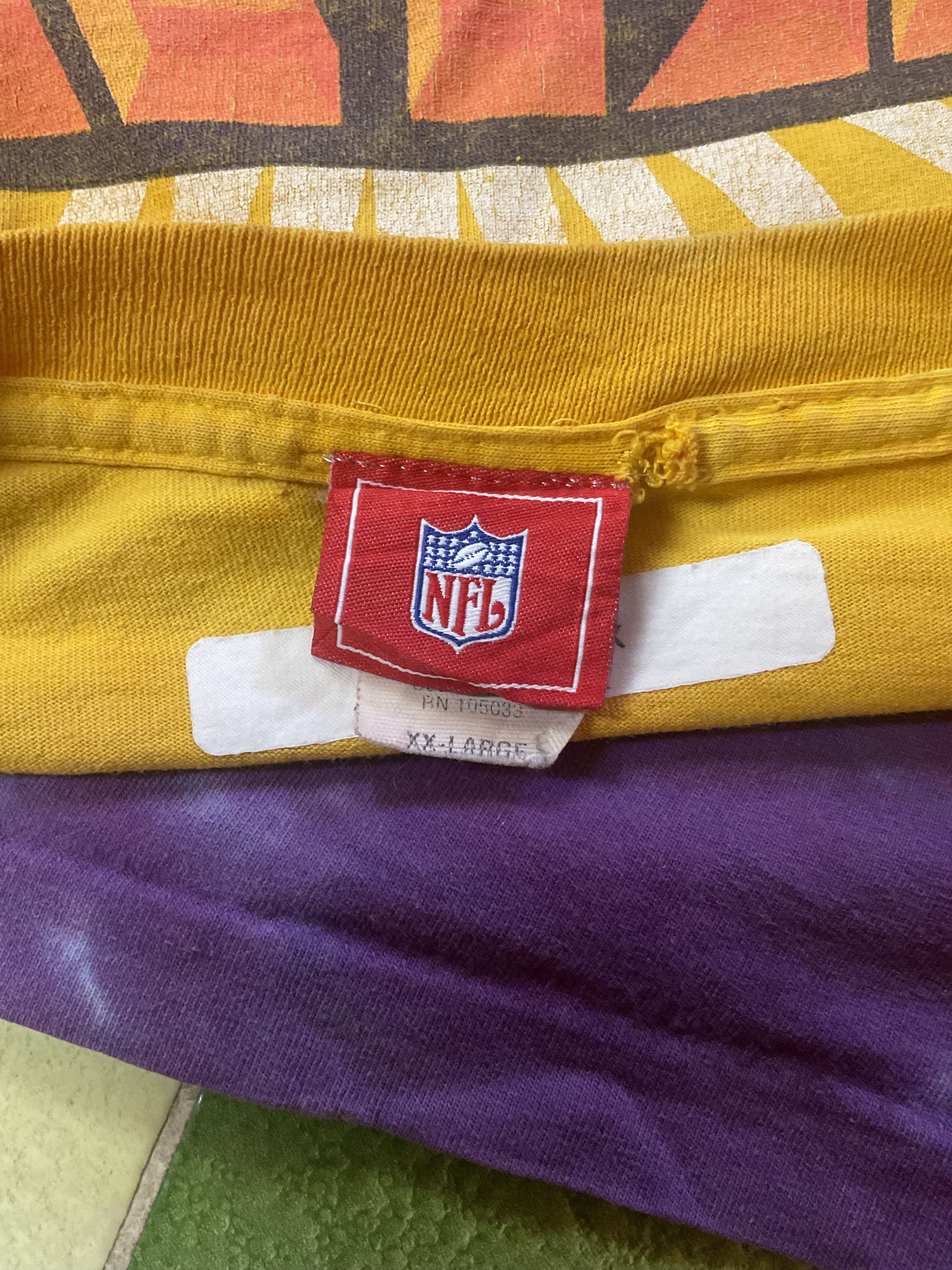 NFL Vintage 90s NFL Minnesota Vikings Tie Dye T-Shirt 2 Sided Size US XXL / EU 58 / 5 - 3 Thumbnail