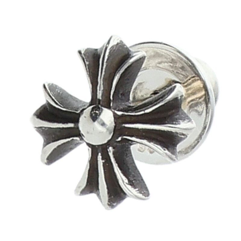 Chrome Hearts Chrome Hearts No2 CH PLS Stud Silver Earring Size ONE SIZE - 1 Thumbnail