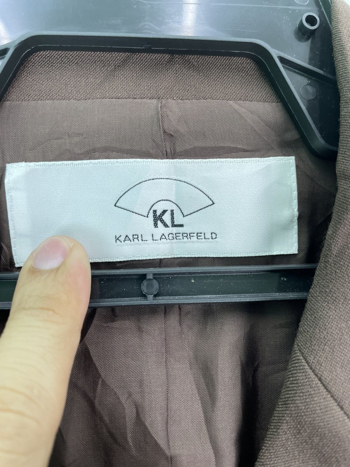Karl Lagerfeld × Vintage Rare Karl Lagerfeld hook up button blazer jacket Size ONE SIZE - 5 Thumbnail