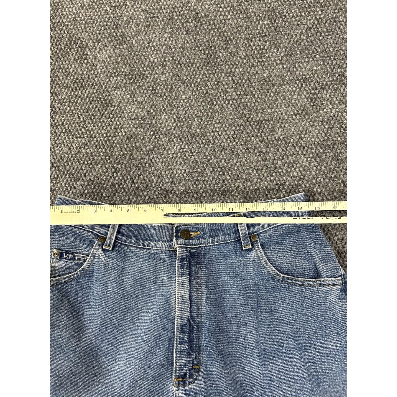 Lee VINTAGE Lee Jeans Womens Medium Blue High Rise Tapered Leg Mom Denim 90s Size 24" / US 00 / IT 34 - 3 Thumbnail