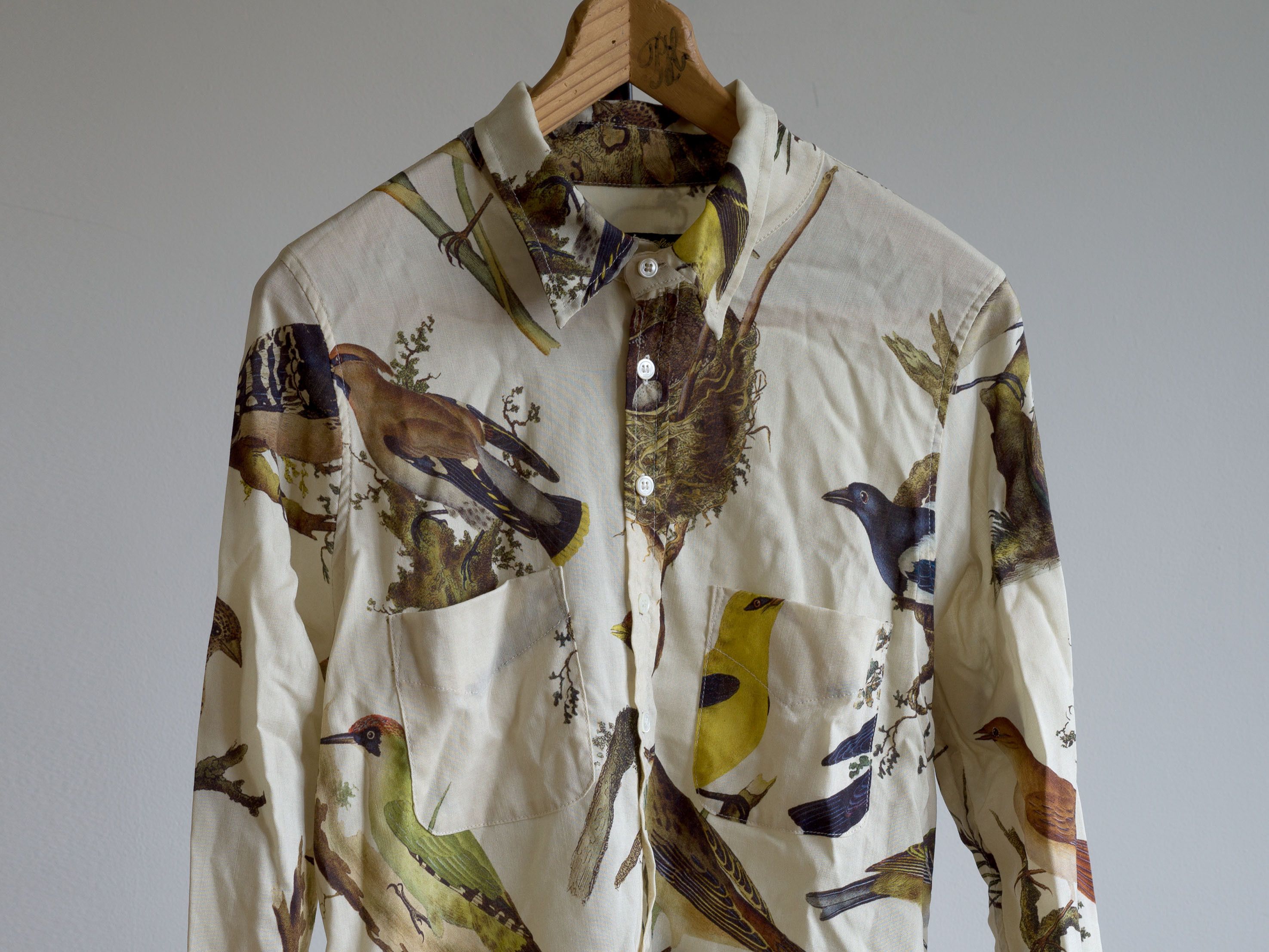 Paul Harnden Shoemakers AW2021 MEN'S SHIRT WOOL BIRDS PRINT Size US L / EU 52-54 / 3 - 8 Thumbnail