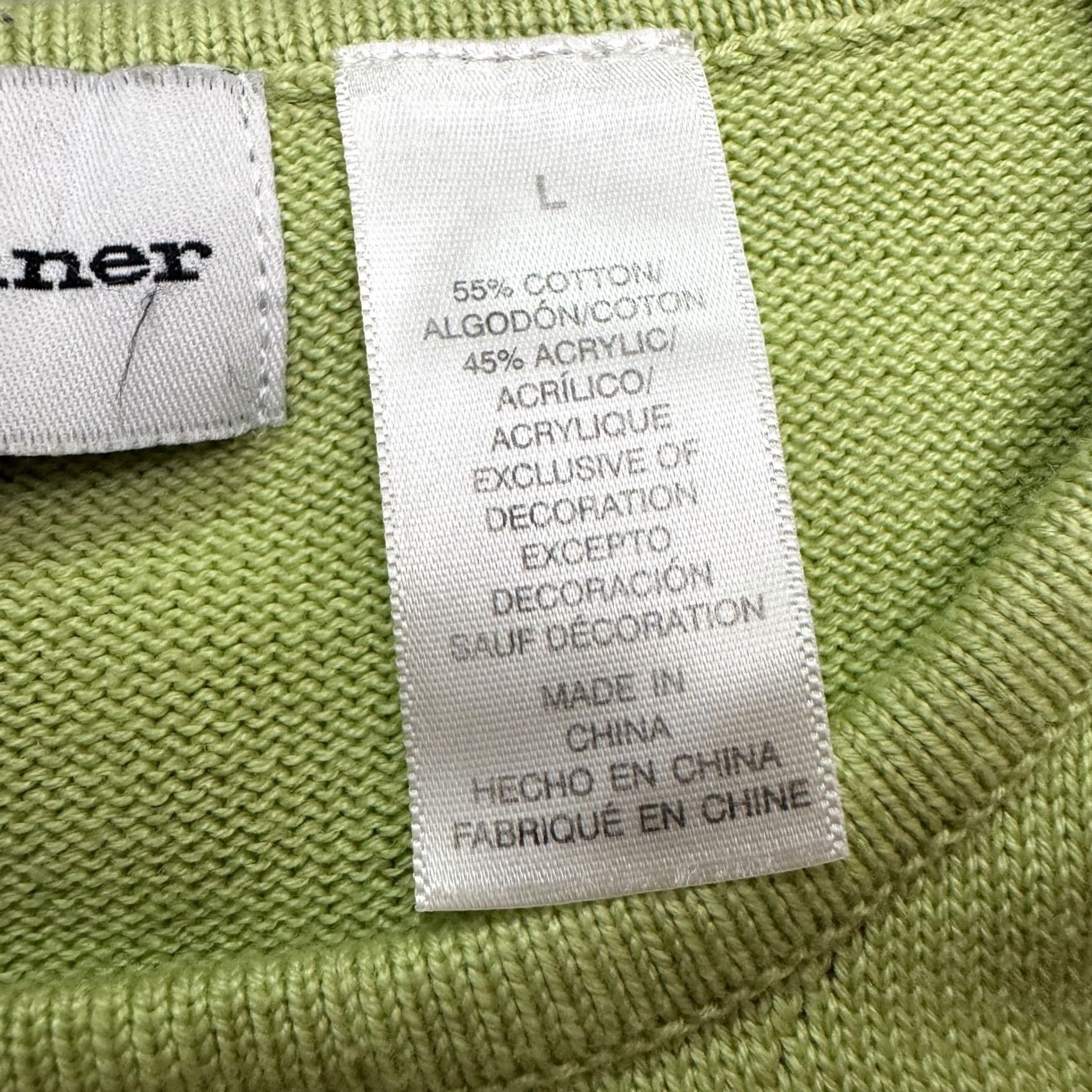 Vintage Alfred Dunner Embroidered Floral Short Sleeve Sweater Womens L Green Crew Neck Knit Pullover All Seasons Casual Bohemian Size L / US 10 / IT 46 - 6 Thumbnail