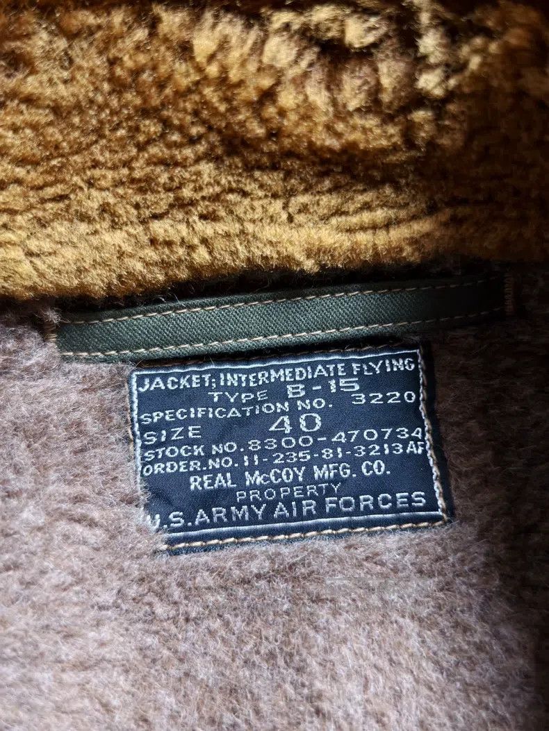 The Real McCoy's The Real McCoys Alpaca flight jacket Size US L / EU 52-54 / 3 - 2 Thumbnail