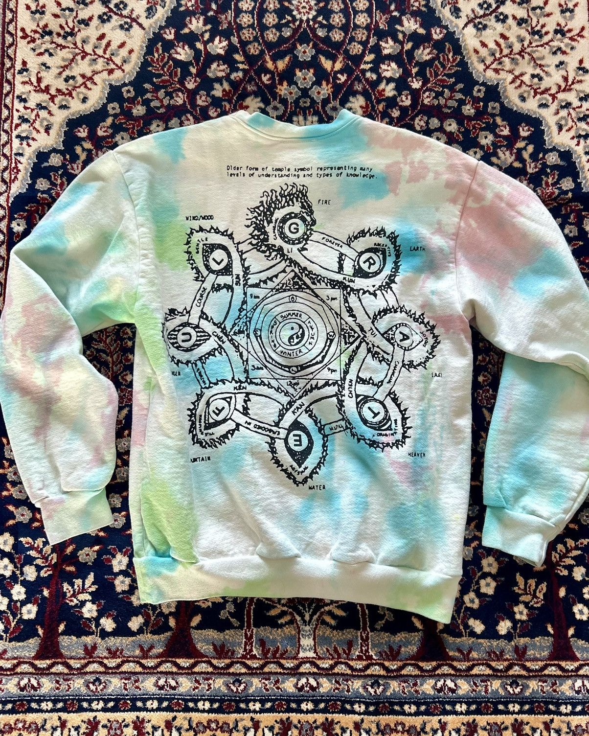 Online Ceramics Online Ceramics Divine Mother Tie Dye Sweatshirt - Size S Size US S / EU 44-46 / 1 - 2 Thumbnail