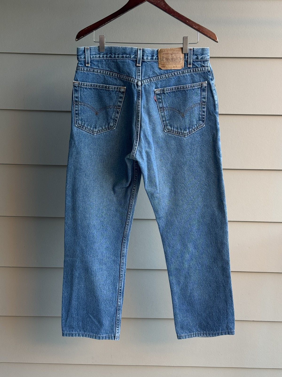 Levi's Vintage 90s Levi’s 505 Straight Leg Jeans Denim 34x30 Size US 34 / EU 50 - 10 Thumbnail