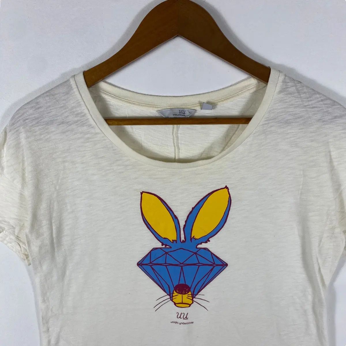 Japanese Brand UNIQLO UNDERCOVER Diamond Rabbit Graphic Tee Shirt Size M / US 6-8 / IT 42-44 - 2 Thumbnail