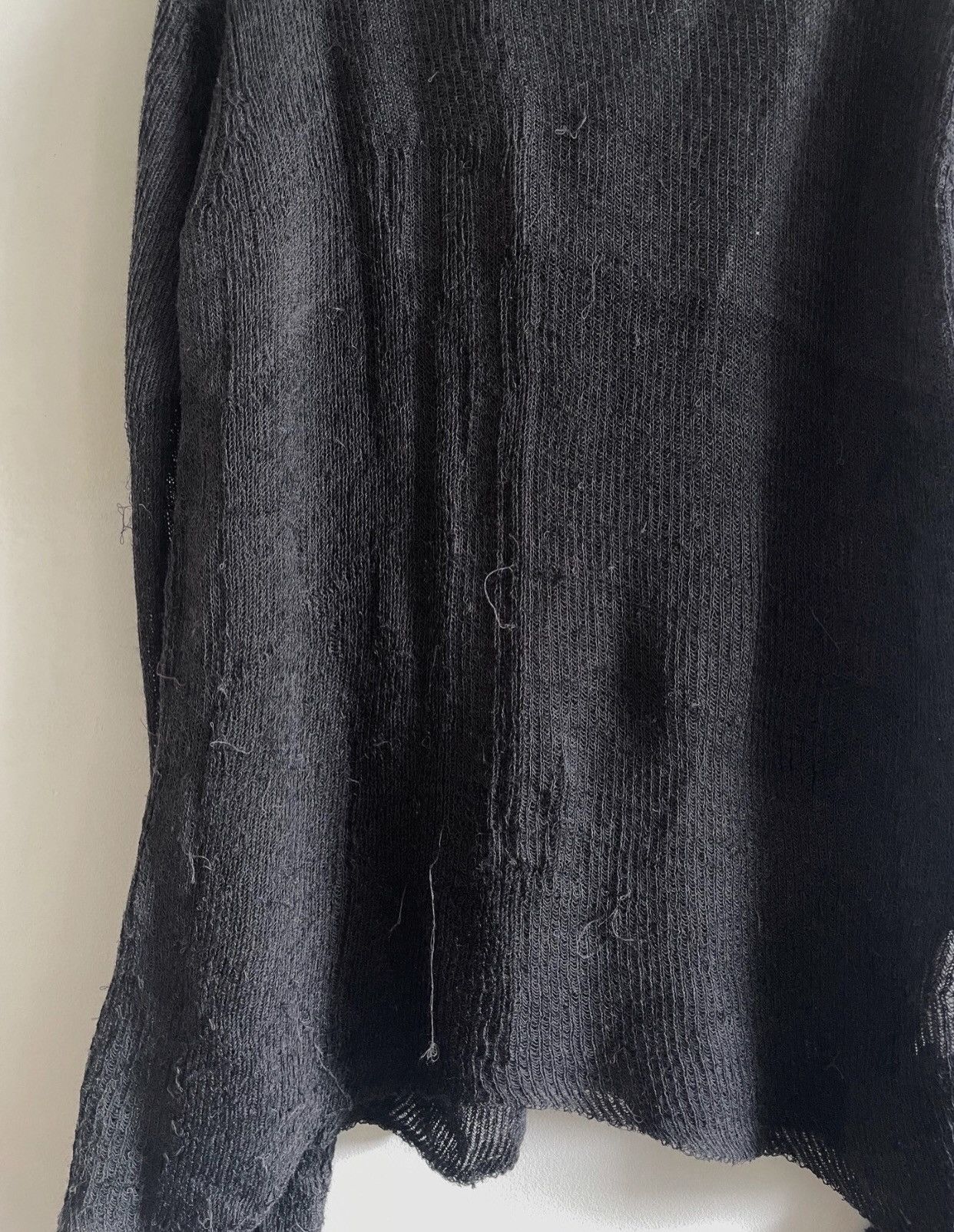 Yohji Yamamoto Yohji Yamamoto pour homme destroys vintage tassel sweater Size US L / EU 52-54 / 3 - 4 Thumbnail