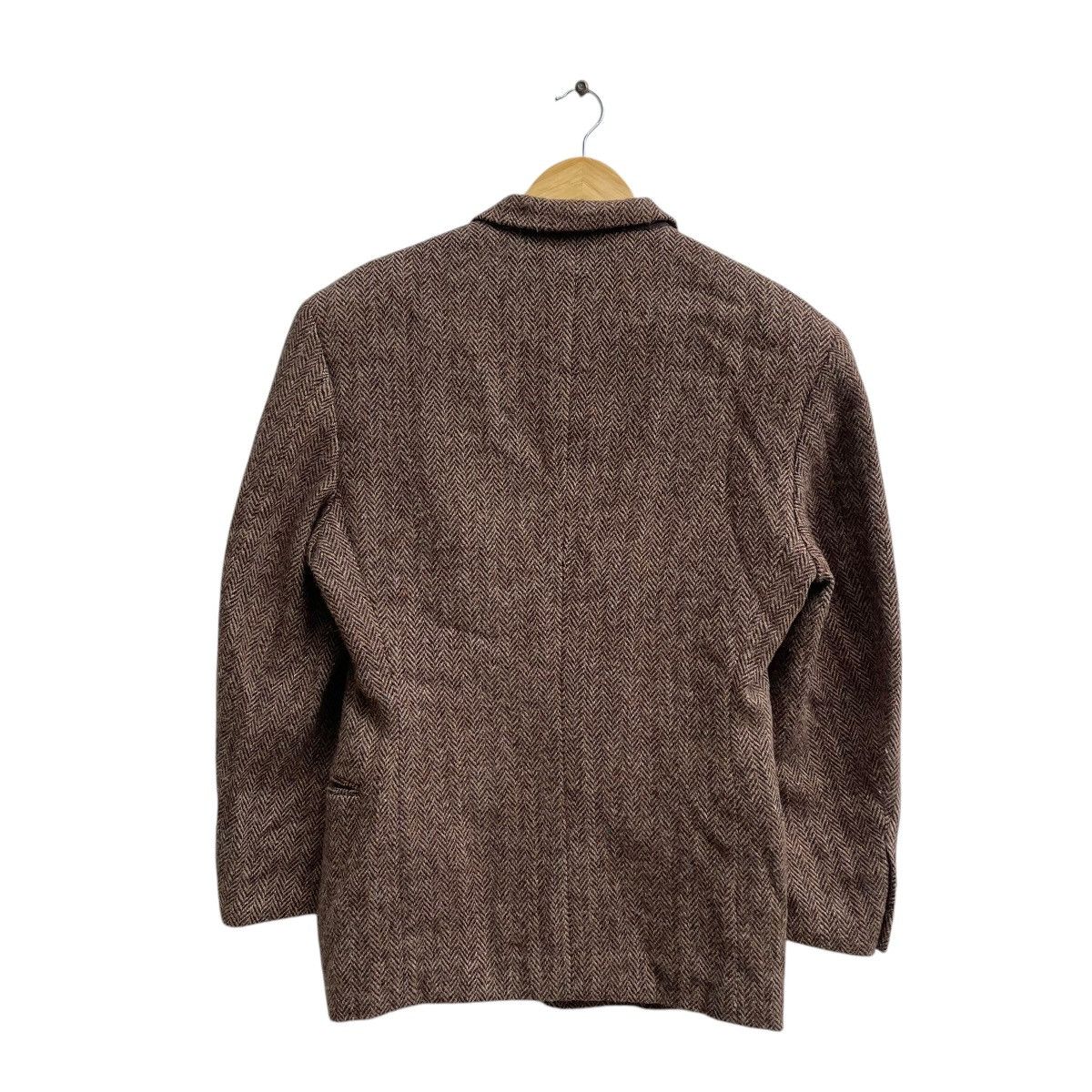 Designer × Harris Tweed × Japanese Brand 💥Vintage Harris Tweed x Grass Men’s Jun Saito Herringbone Size US M / EU 48-50 / 2 - 2 Thumbnail