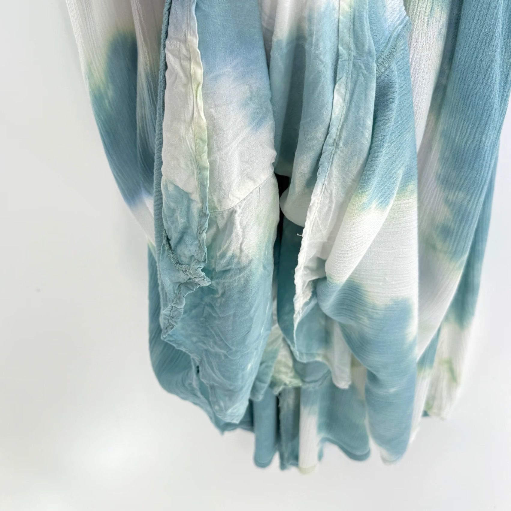 Vintage Knox Rose Tie Dye Midi Dress Blue White Spaghetti Strap Casual Women's M Size M / US 6-8 / IT 42-44 - 6 Thumbnail