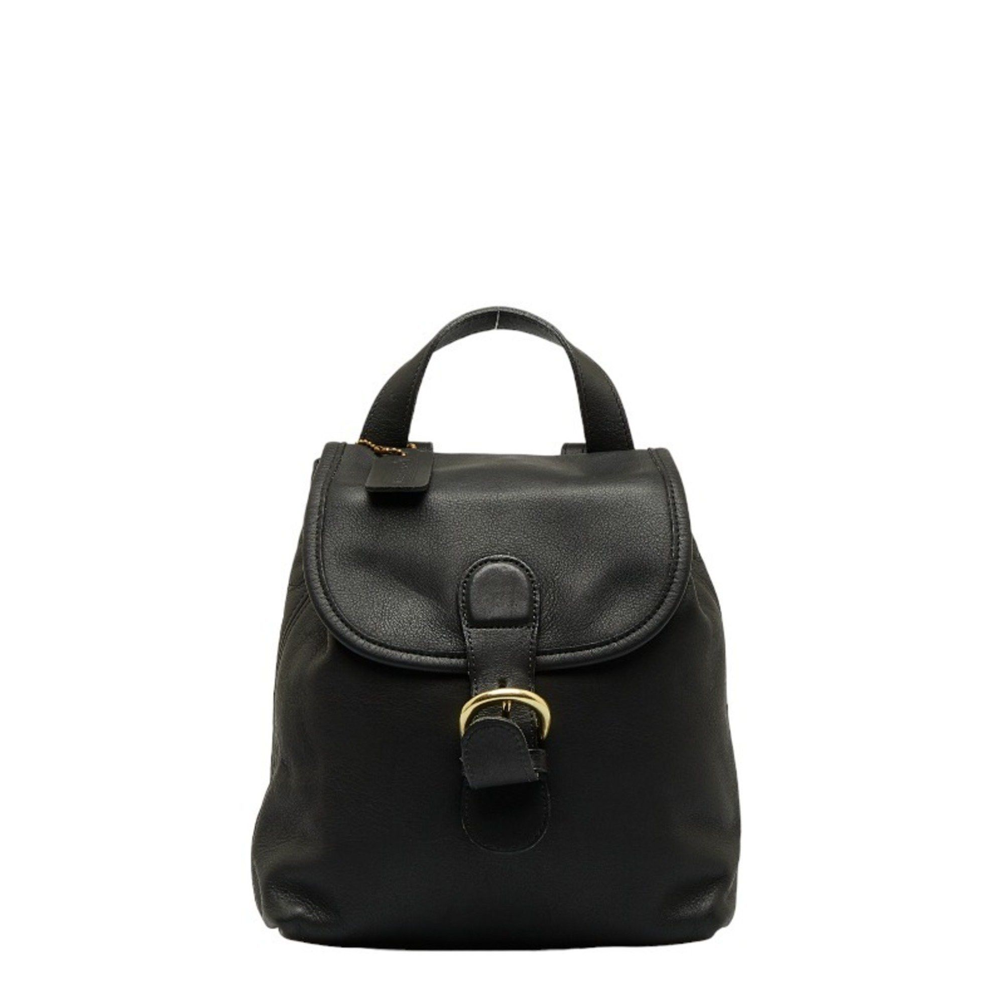 image of Coach Old Rucksack Backpack 4152 Black Leather Ladies Coach, Women's