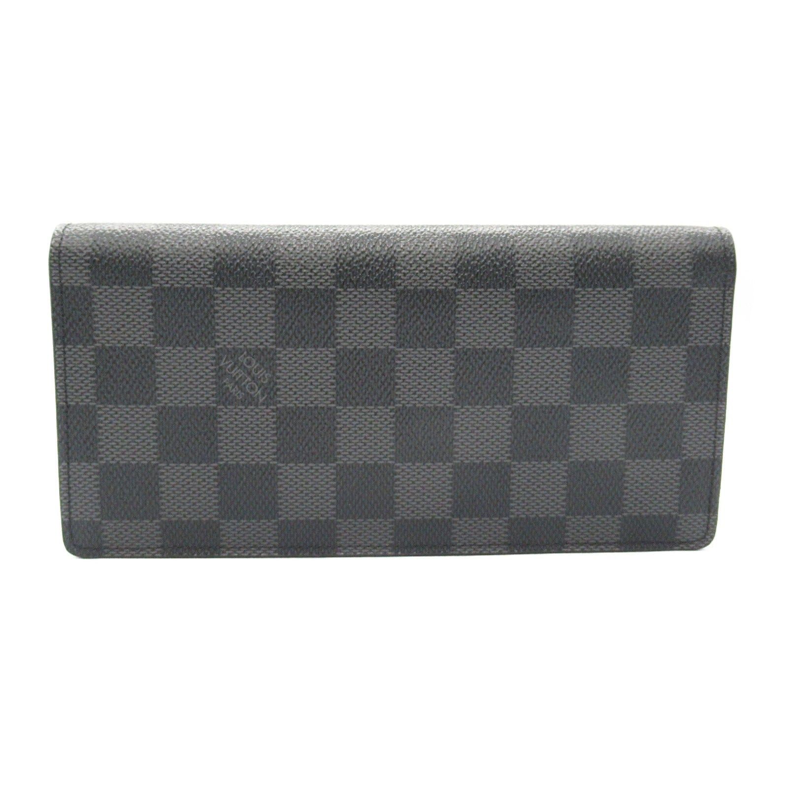 Louis Vuitton Louis Vuitton Portofeuil Brothers Bi-Fold Long Wallet Leather Damier Graphite Black Size ONE SIZE - 1 Thumbnail