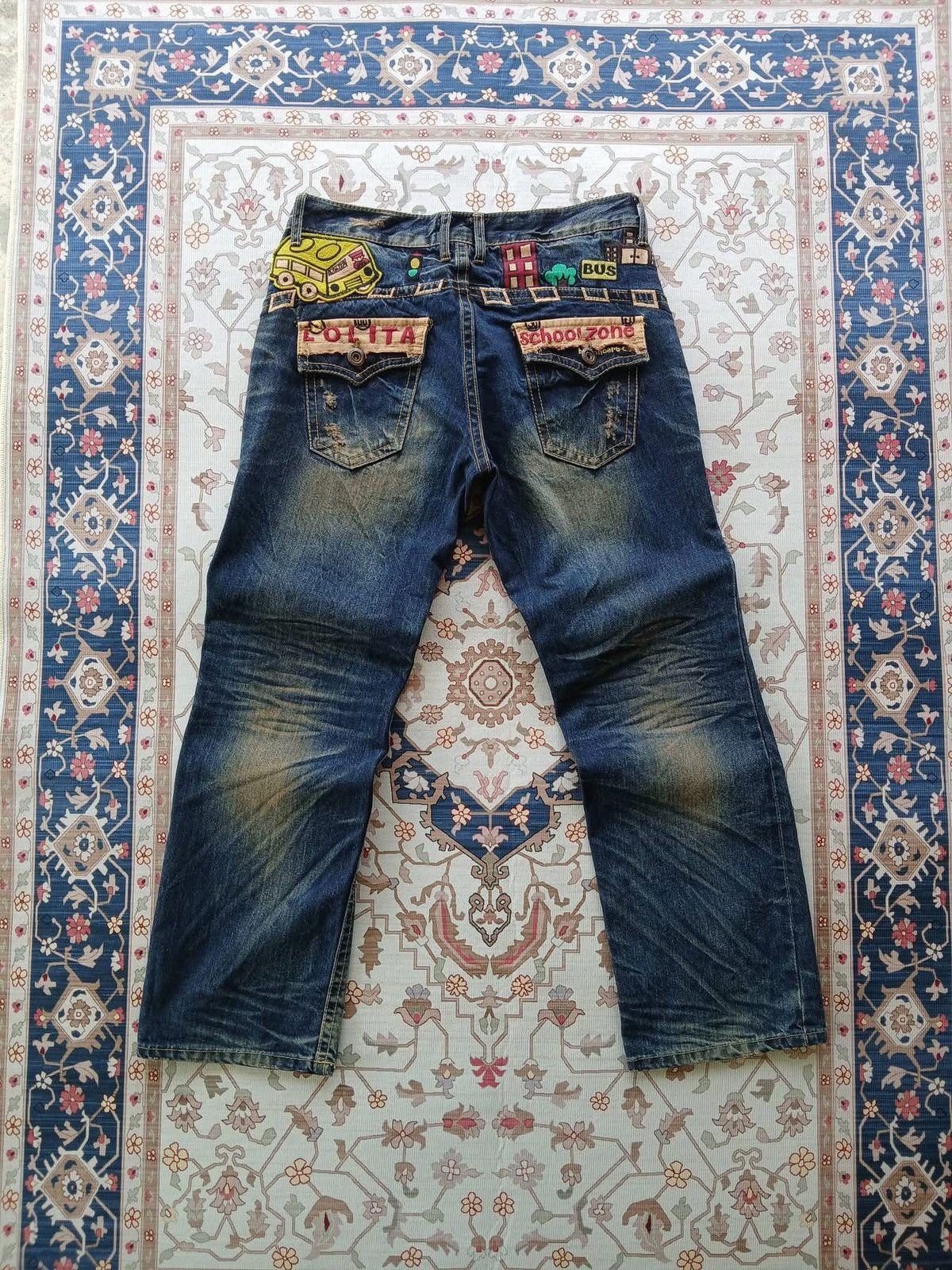 If Six Was Nine YOSHITOMO NARA LOLITA DENIM JEANS Size US 36 / EU 52 - 1 Thumbnail