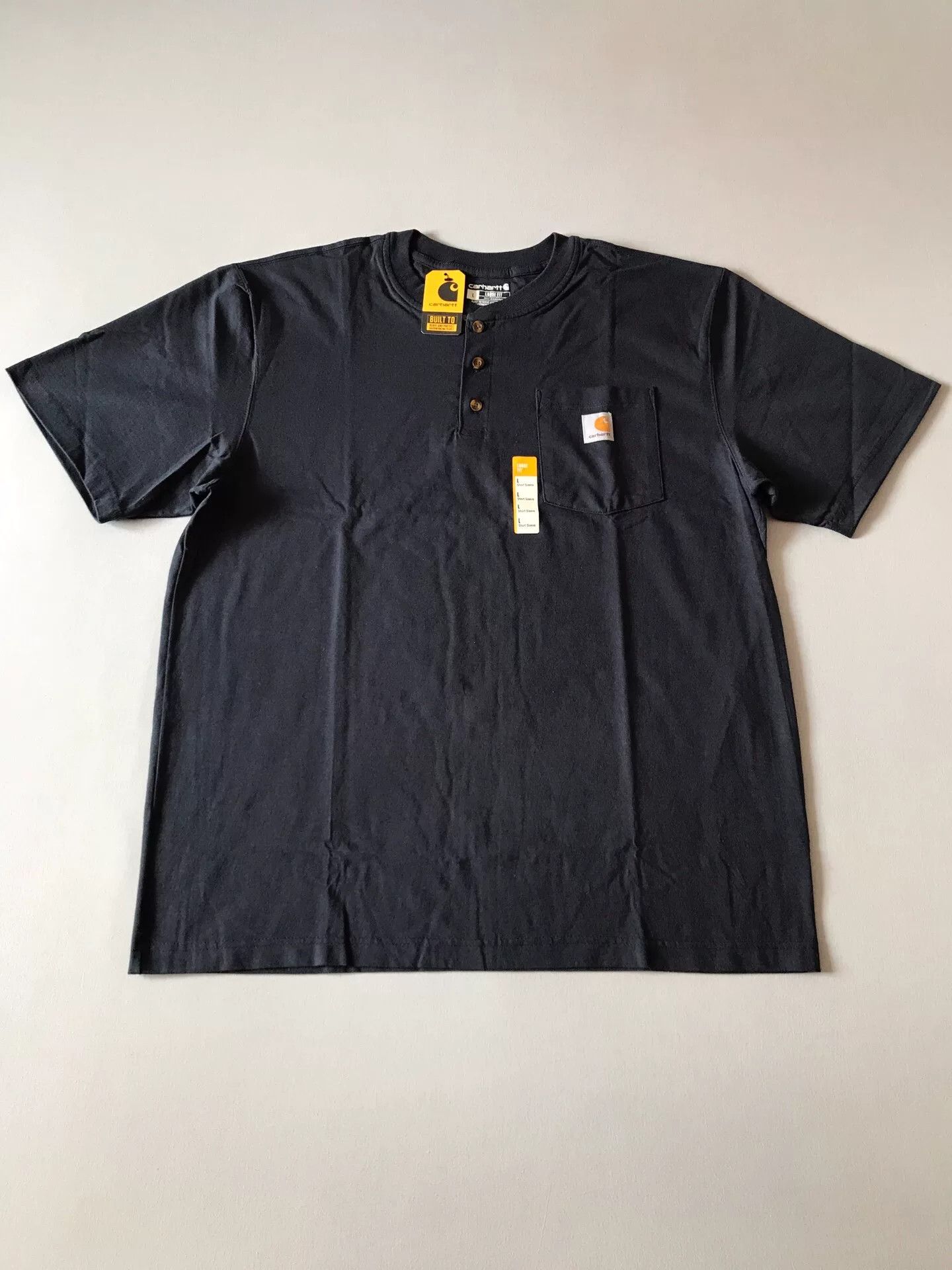 Carhartt Carhartt K84 Henley Short-Sleeve T-Shirt Size US L / EU 52-54 / 3 - 1 Thumbnail