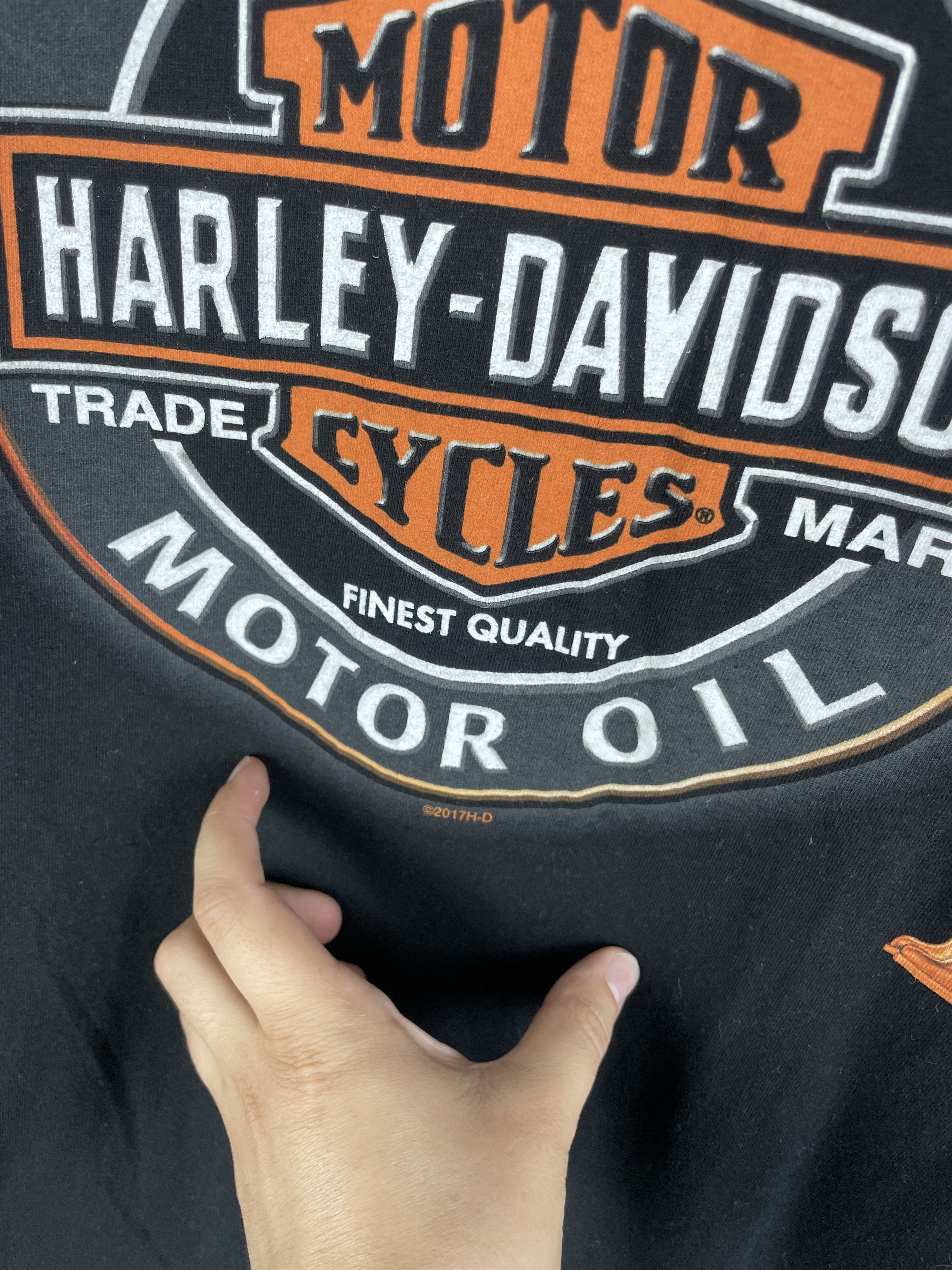 Harley Davidson Vintage HARLEY DAVIDSON Tee Graphic T Shirt Size US L / EU 52-54 / 3 - 5 Thumbnail