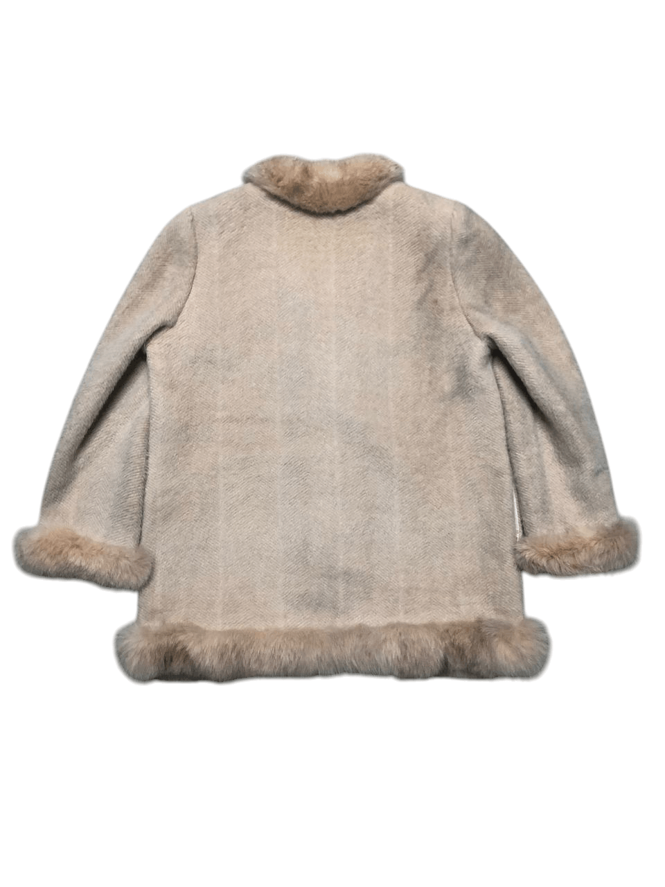 Japanese Brand VINTAGE RICHEROBE WOOL FUR COAT RARE DESIGNER Size M / US 6-8 / IT 42-44 - 2 Thumbnail
