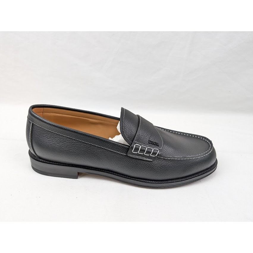 Dior o1rshd1 Granville Grained Calf Loafer in Nior Size US 13 / EU 46 - 1 Thumbnail