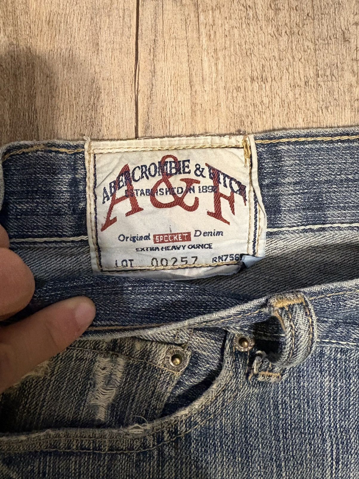 Abercrombie & Fitch 2004 abercrombie&fitch denim Size US 36 / EU 52 - 3 Thumbnail
