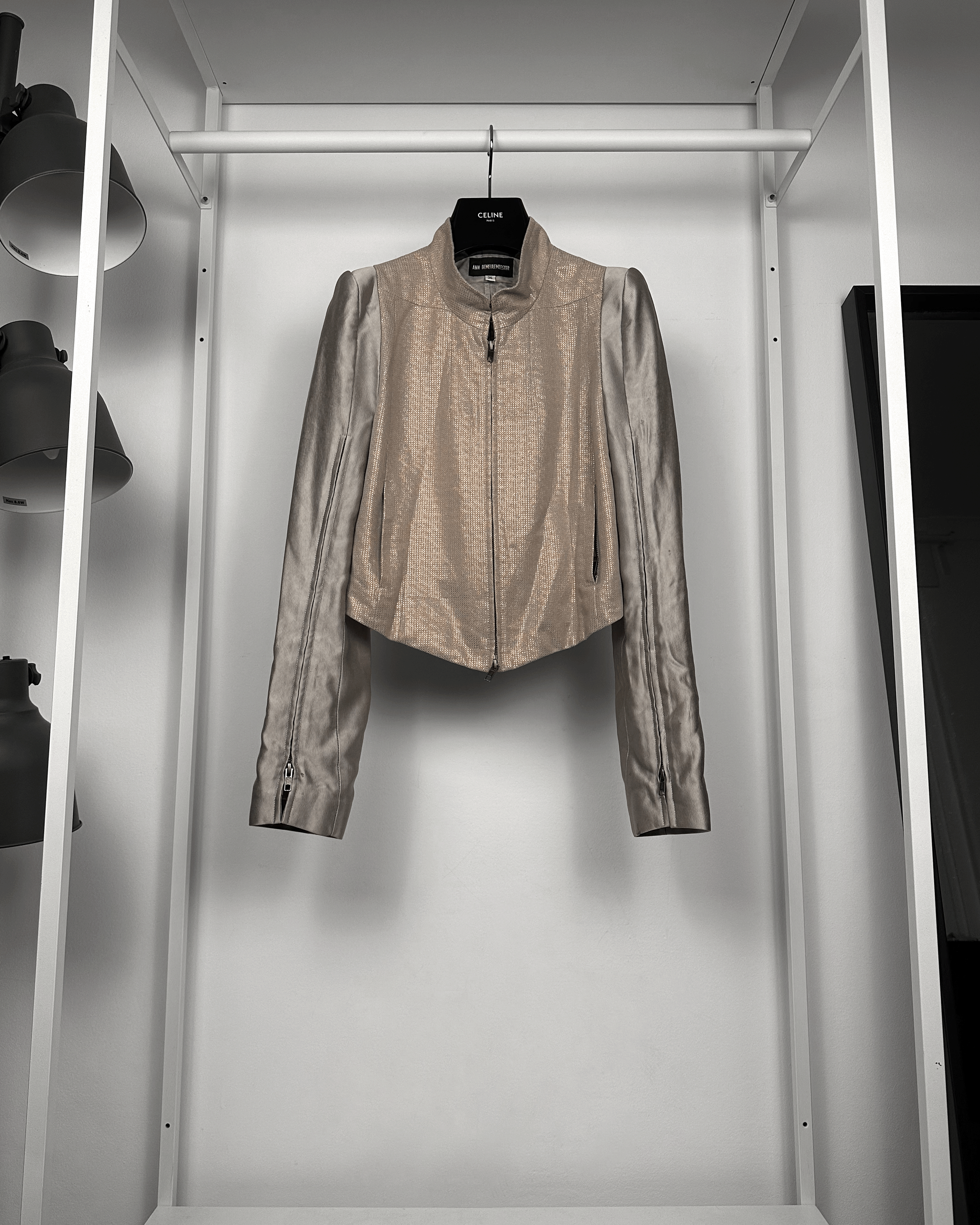 Ann Demeulemeester Ann Demeulemeester Iridescent Glitter Evening Jacket Size US S / EU 44-46 / 1 - 1 Thumbnail