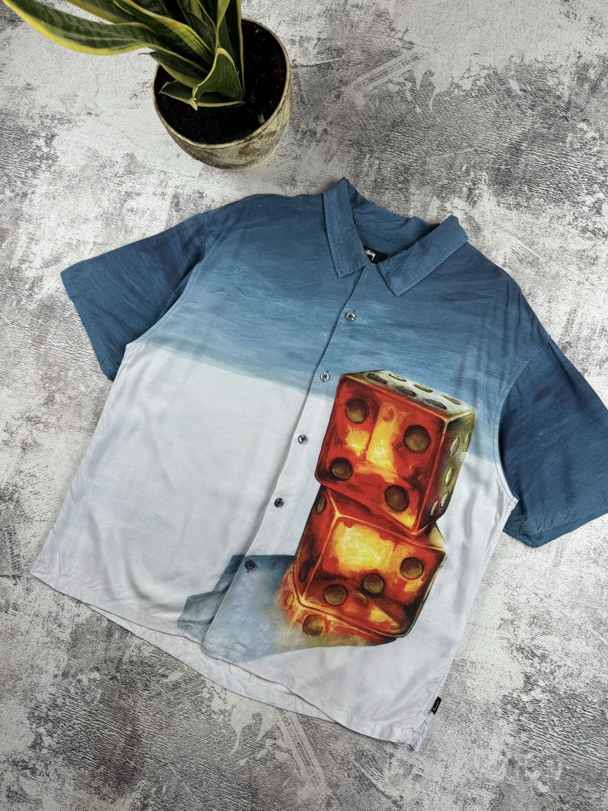 Stussy Vintage Stussy Japanese Dice Painting Rayon 8 Ball Shirt Size US M / EU 48-50 / 2 - 3 Thumbnail