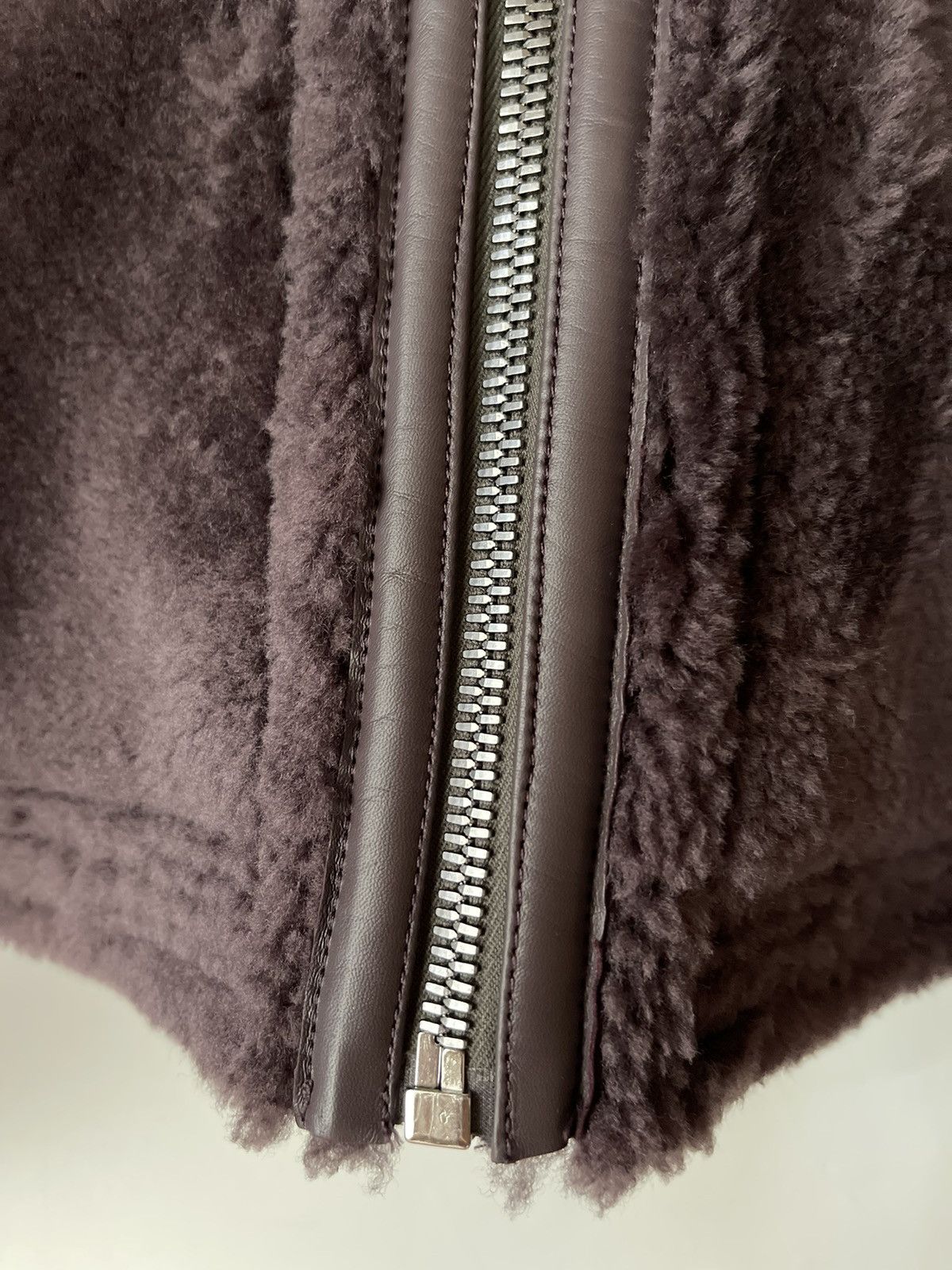 Rick Owens FW23 Luxor Reversible Shearling Sealed Jacket Amethyst Size US M / EU 48-50 / 2 - 8 Thumbnail