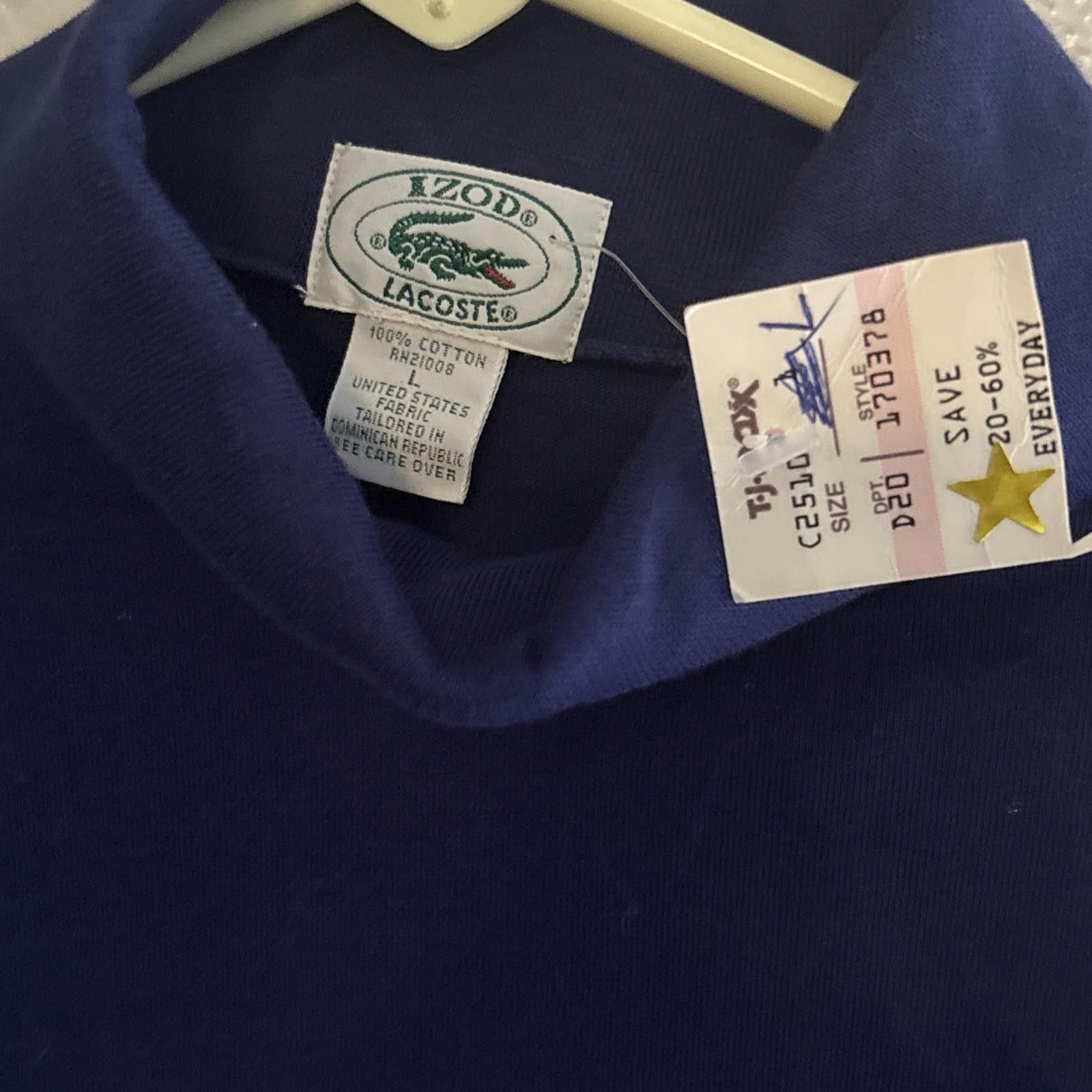 Other Vintage IZOD LACOSTE Blue Turtle Neck Shirt Long Sleeve Mens Size US L / EU 52-54 / 3 - 2 Thumbnail