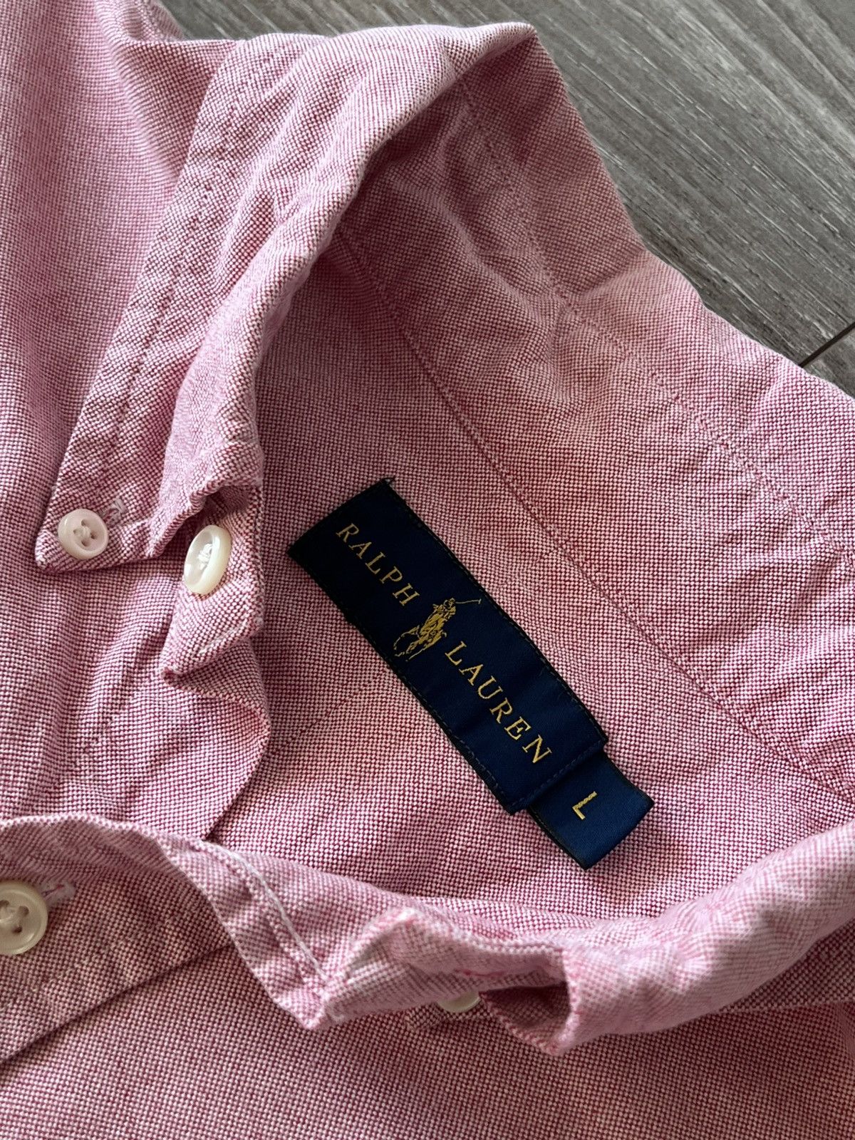 Polo Ralph Lauren × Ralph Lauren ‼️Polo Ralph Lauren RRL Coloured Logo Pink Luxury Shirt‼️ Size US L / EU 52-54 / 3 - 14 Thumbnail