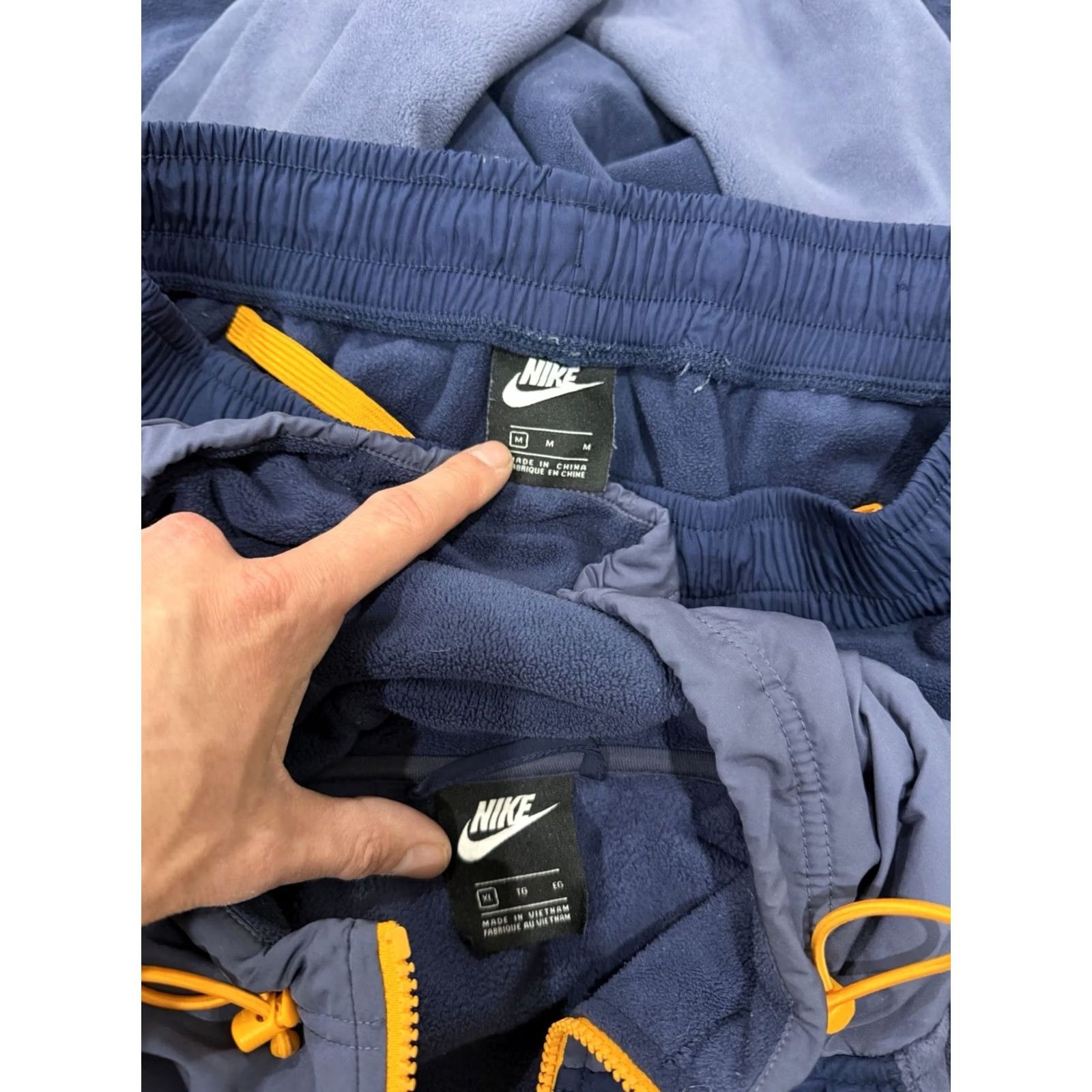 Nike VINTAGE Nike Sportswear Sweatsuit Hoodie & Sweatpants Set M/XL Blue Men's Winterized Fleece 90s Y2K Club Nike Shirt Size US M / EU 48-50 / 2 - 3 Thumbnail