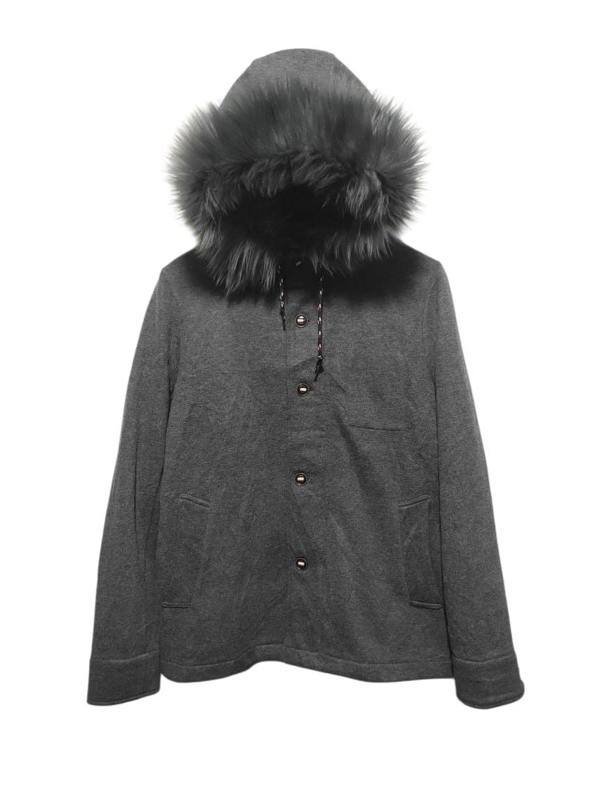 Japanese Brand HVC grey fur hoodie ifsix LGB style gray Size US M / EU 48-50 / 2 - 1 Thumbnail