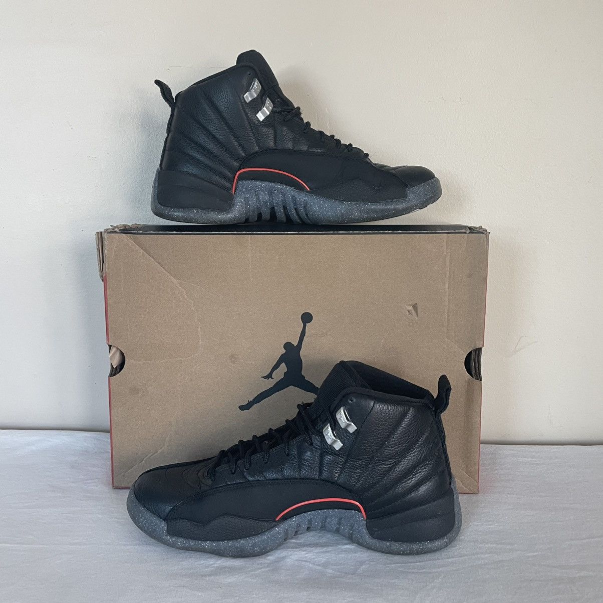 Jordan Brand × Nike Nike Air Jordan 12 Retro Utility Black Grind Mens Size 8.5 Size US 8.5 / EU 41-42 - 2 Thumbnail