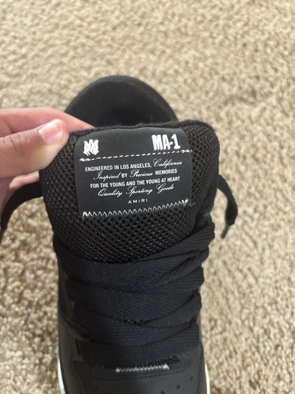 Amiri amiri ma-1 black white Size US 12 / EU 45 - 2 Thumbnail