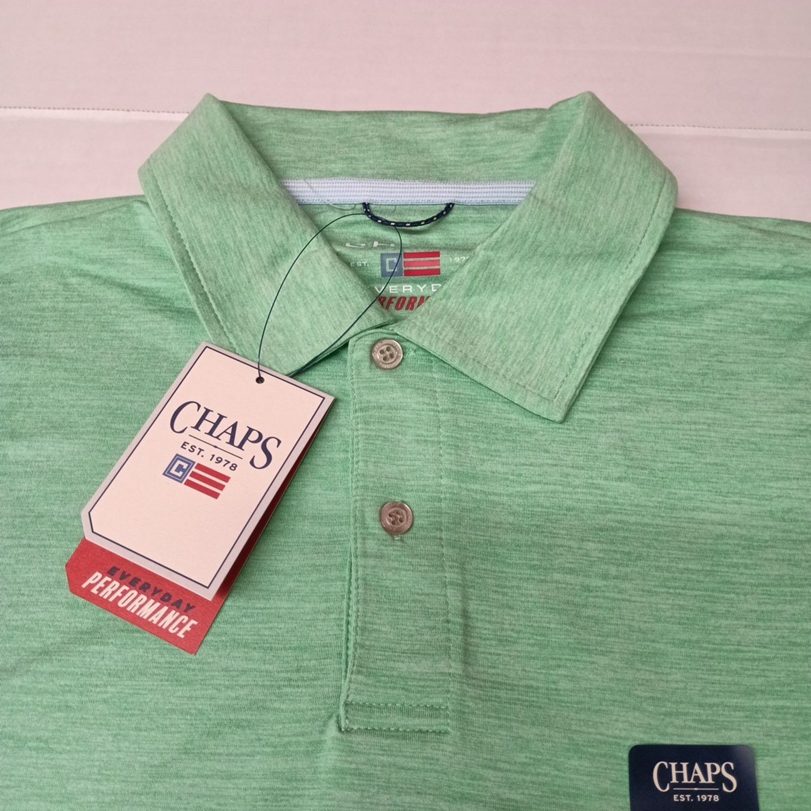 Chaps Chaps Everyday Performance Polo Shirt Men's Size XL Jade Size US XL / EU 56 / 4 - 2 Thumbnail
