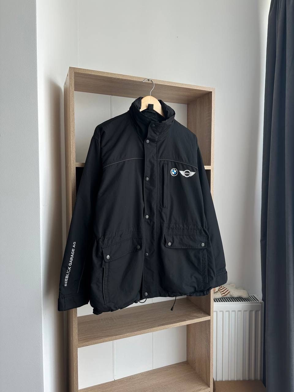 BMW × Vintage Vintage BMW MINI Cooper Black Big Logo Jacket Size US L / EU 52-54 / 3 - 4 Thumbnail