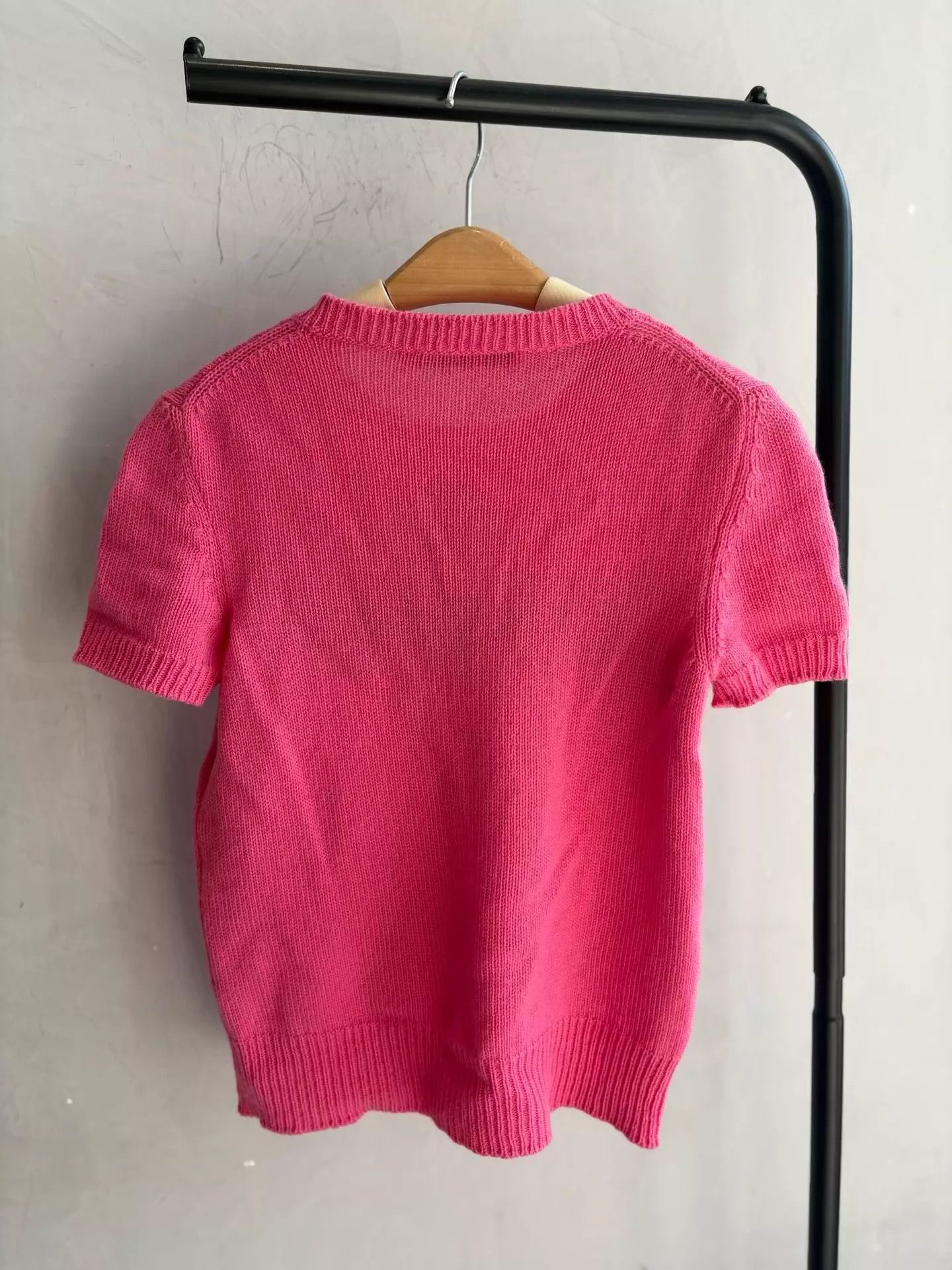 Dior Dior 24 star 100% cashmere knit short sleeve NOS 34 Size XS / US 0-2 / IT 36-38 - 2 Thumbnail