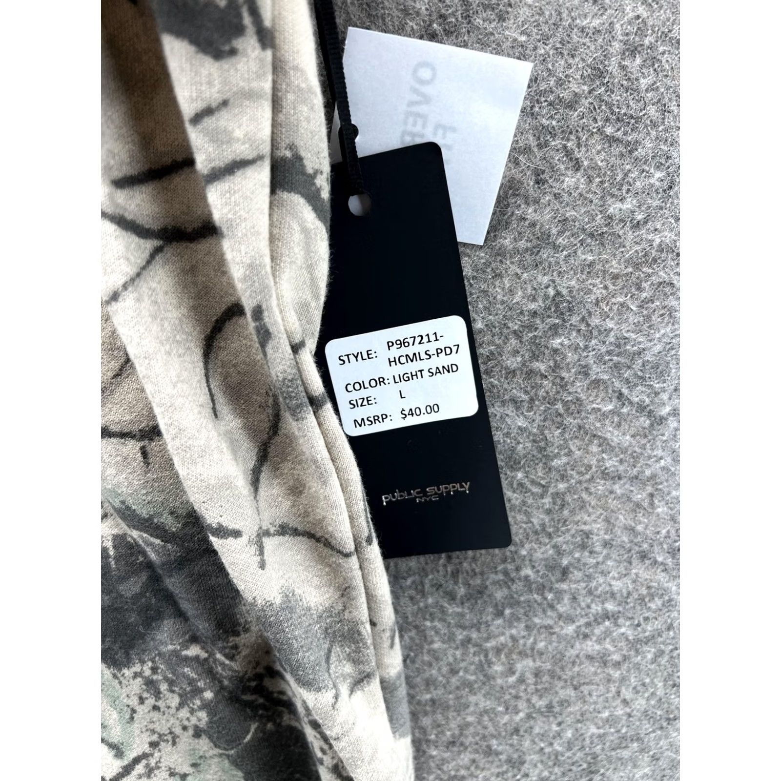 Vintage Public Supply Shirt Mens Large Beige Light Sand Camo Tagless Cotton Tee Casual Size US L / EU 52-54 / 3 - 4 Thumbnail