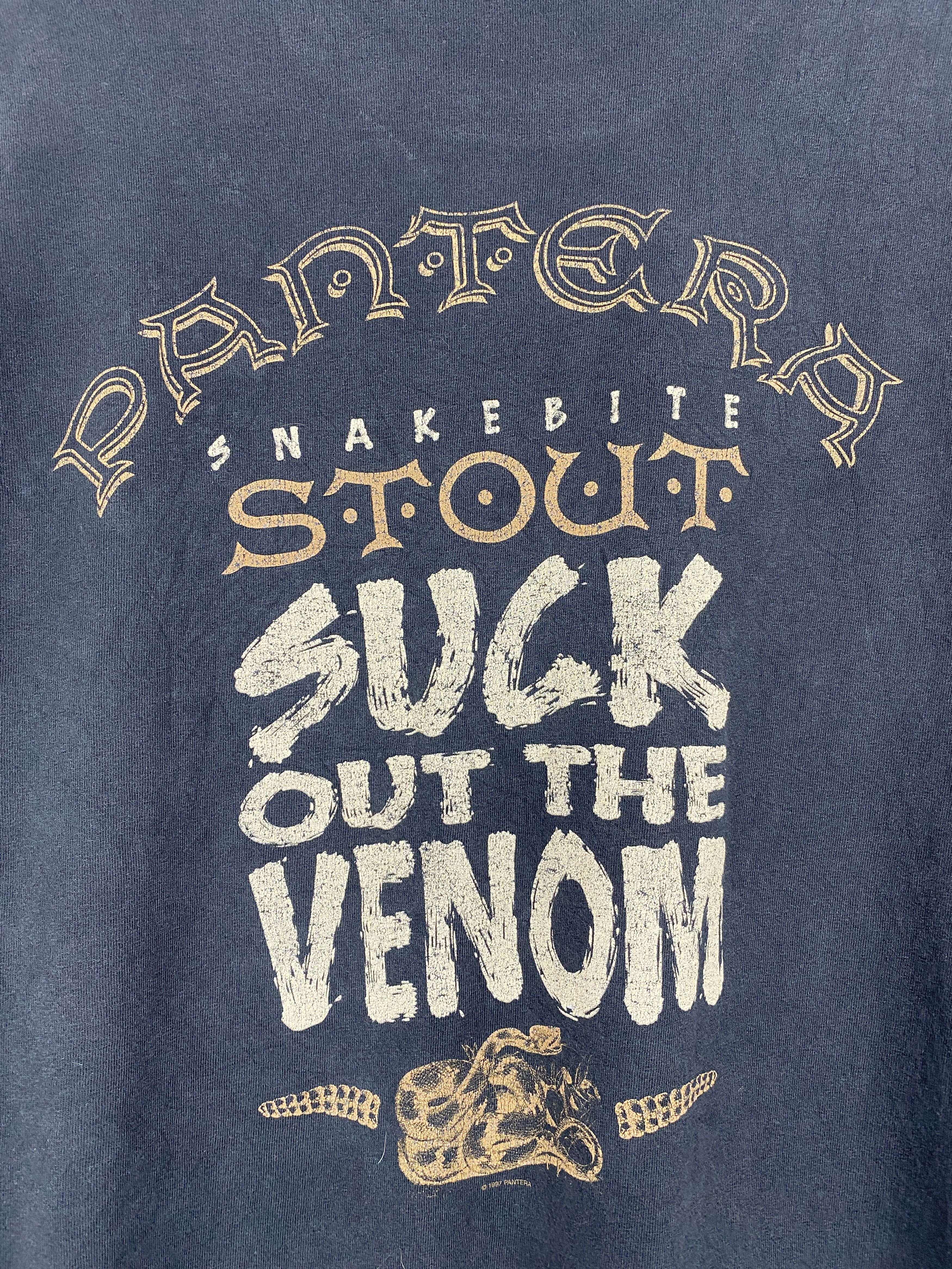 Band Tees × Vintage Vintage 90s Pantera Suck Out the Venom Tee TA0670 Size US XL / EU 56 / 4 - 10 Thumbnail