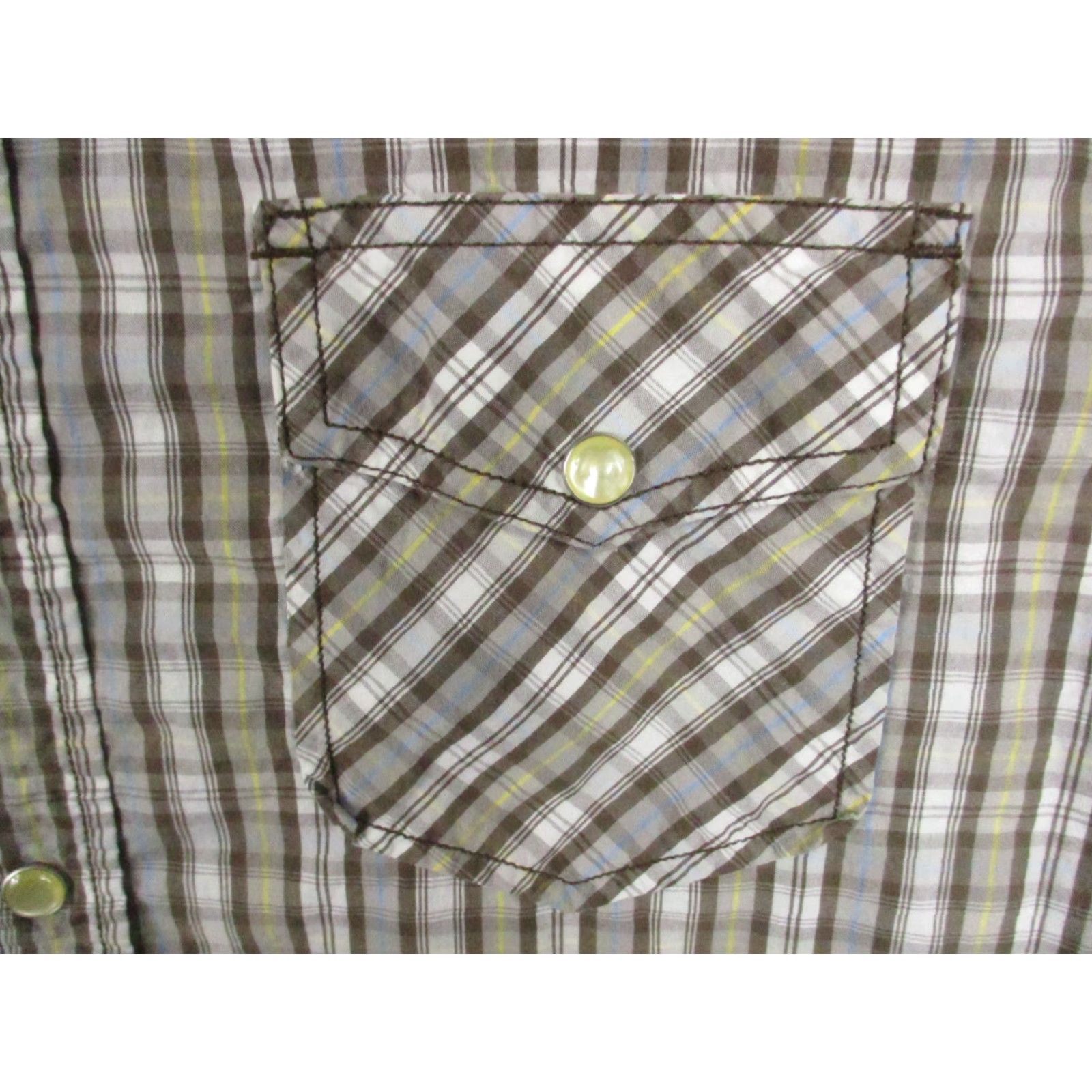 Mossimo Mossimo Supply Co Shirt Mens Large Plaid Long Sleeve Western Snap Pearl Flap Size US L / EU 52-54 / 3 - 2 Thumbnail