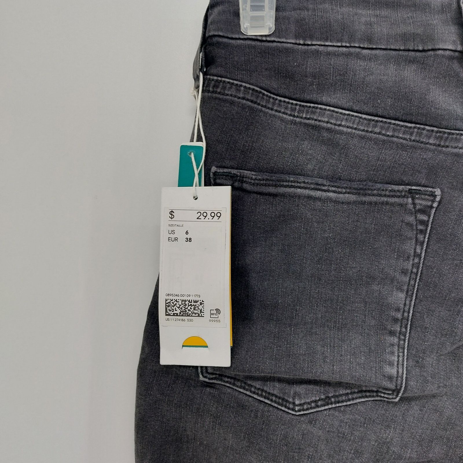 H&M H&M Bermuda Black Denim Shorts High Waist Womens US 6 Size 28" / US 6 / IT 42 - 14 Thumbnail