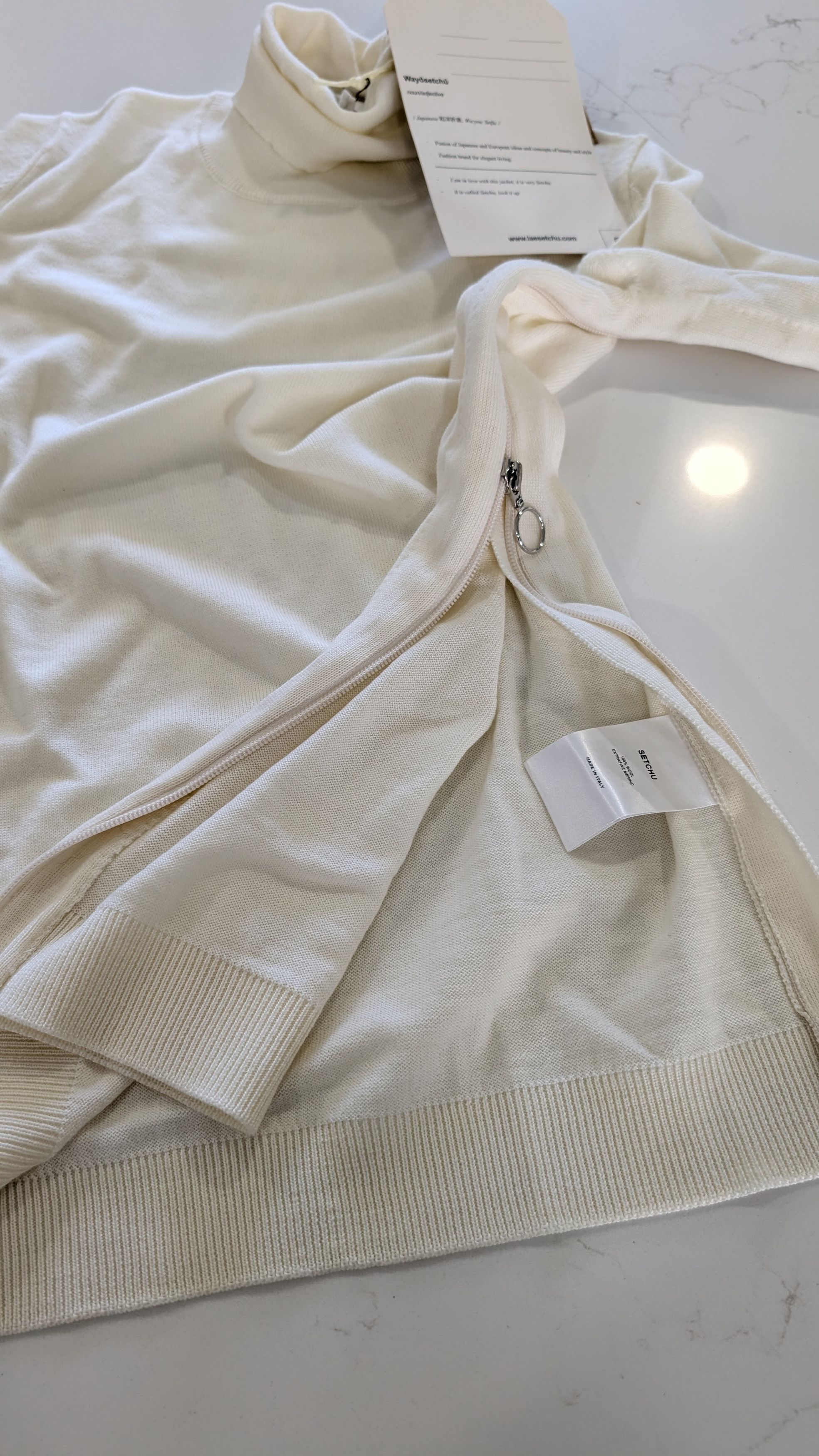Other SETCHU Zip Knit Turtleneck Sweater Off-White Size 1 S Size US S / EU 44-46 / 1 - 3 Thumbnail
